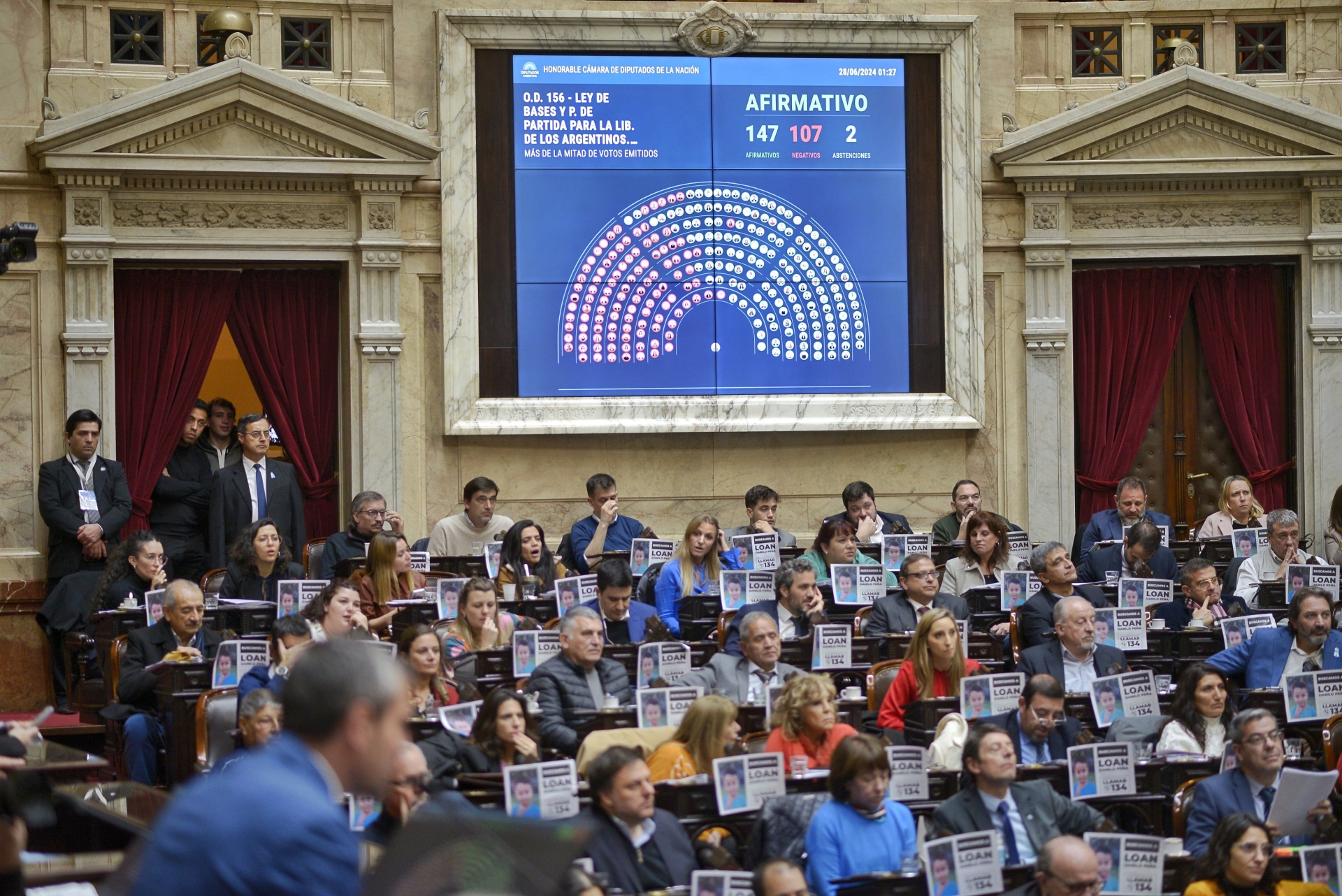 Congreso de Argentina aprueba la Ley de Bases propuesta por Milei