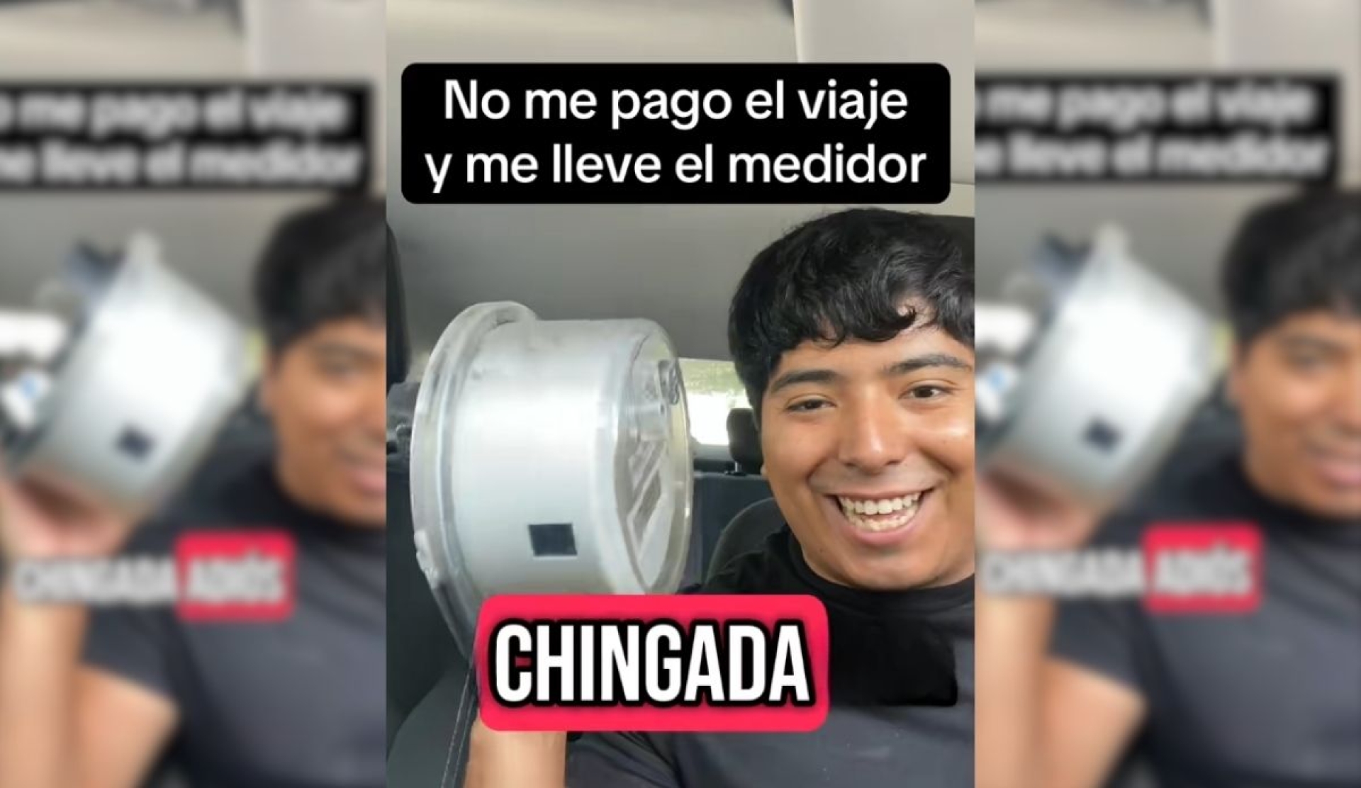 Chofer roba medidor de luz a pasajera que no pagó viaje