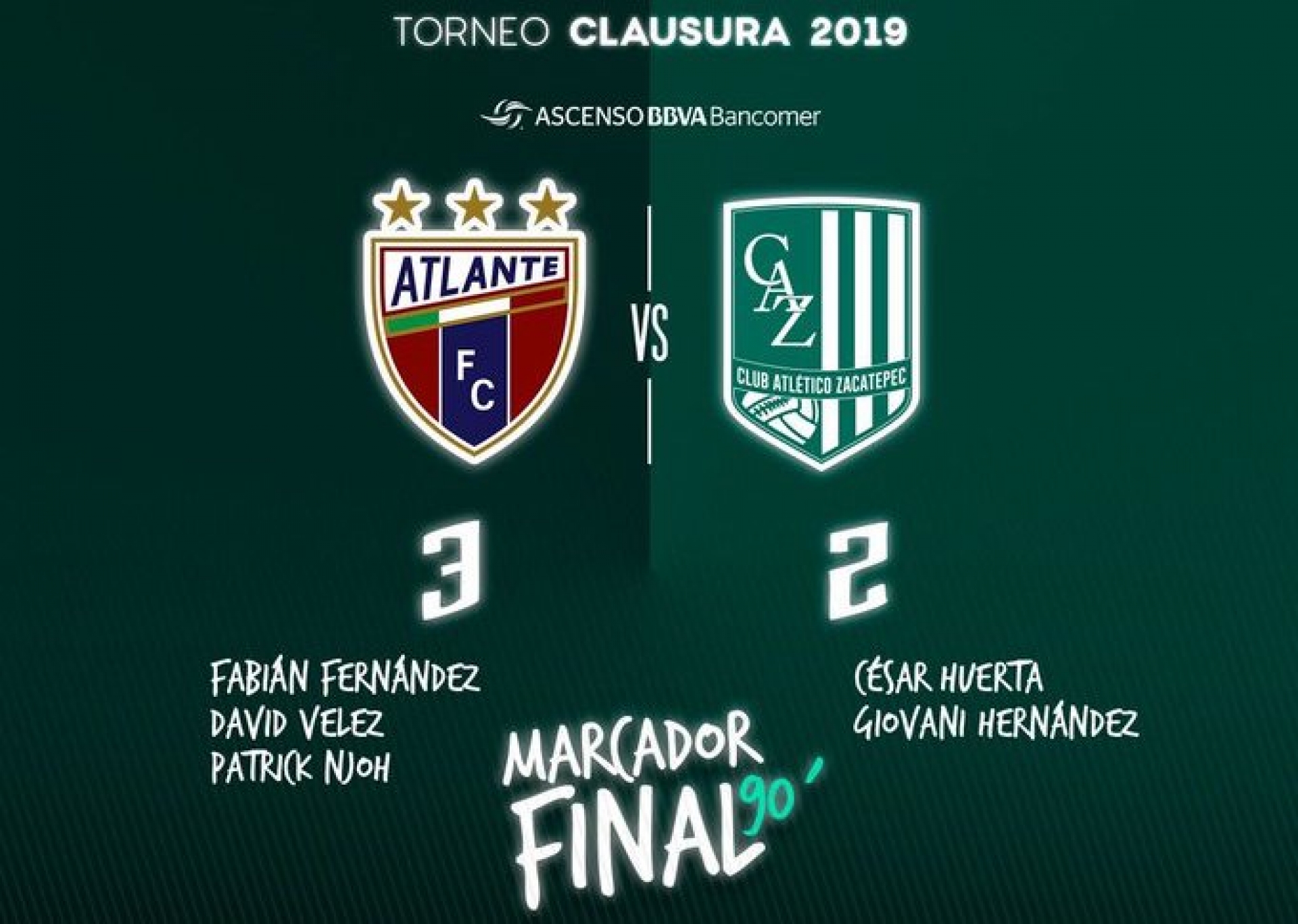 Club Atlético Zacatepec pierde lo invicto ante Atlante
