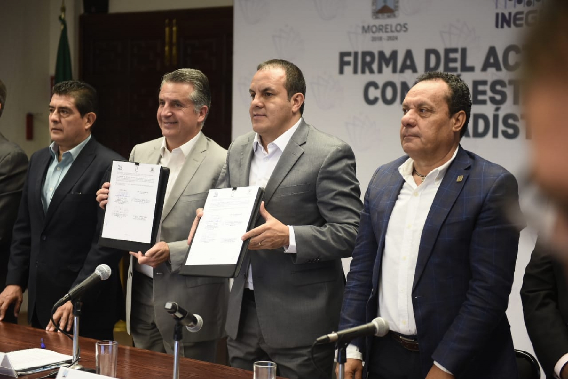 Firman acta de conformidad del Comité Estatal de Información Estadística y Geográfica