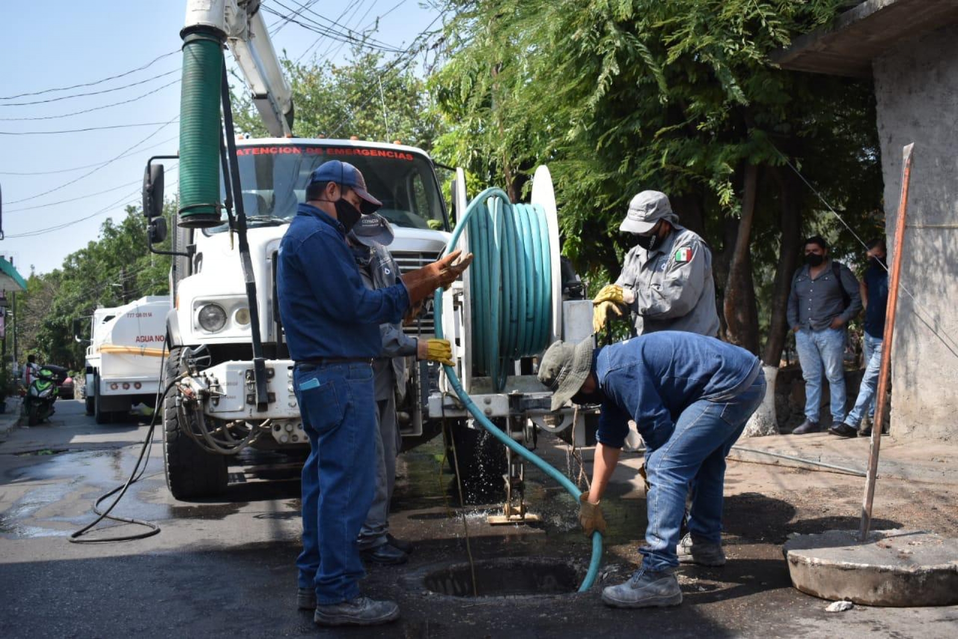 Continúan trabajos para prevenir inundaciones en Jiutepec