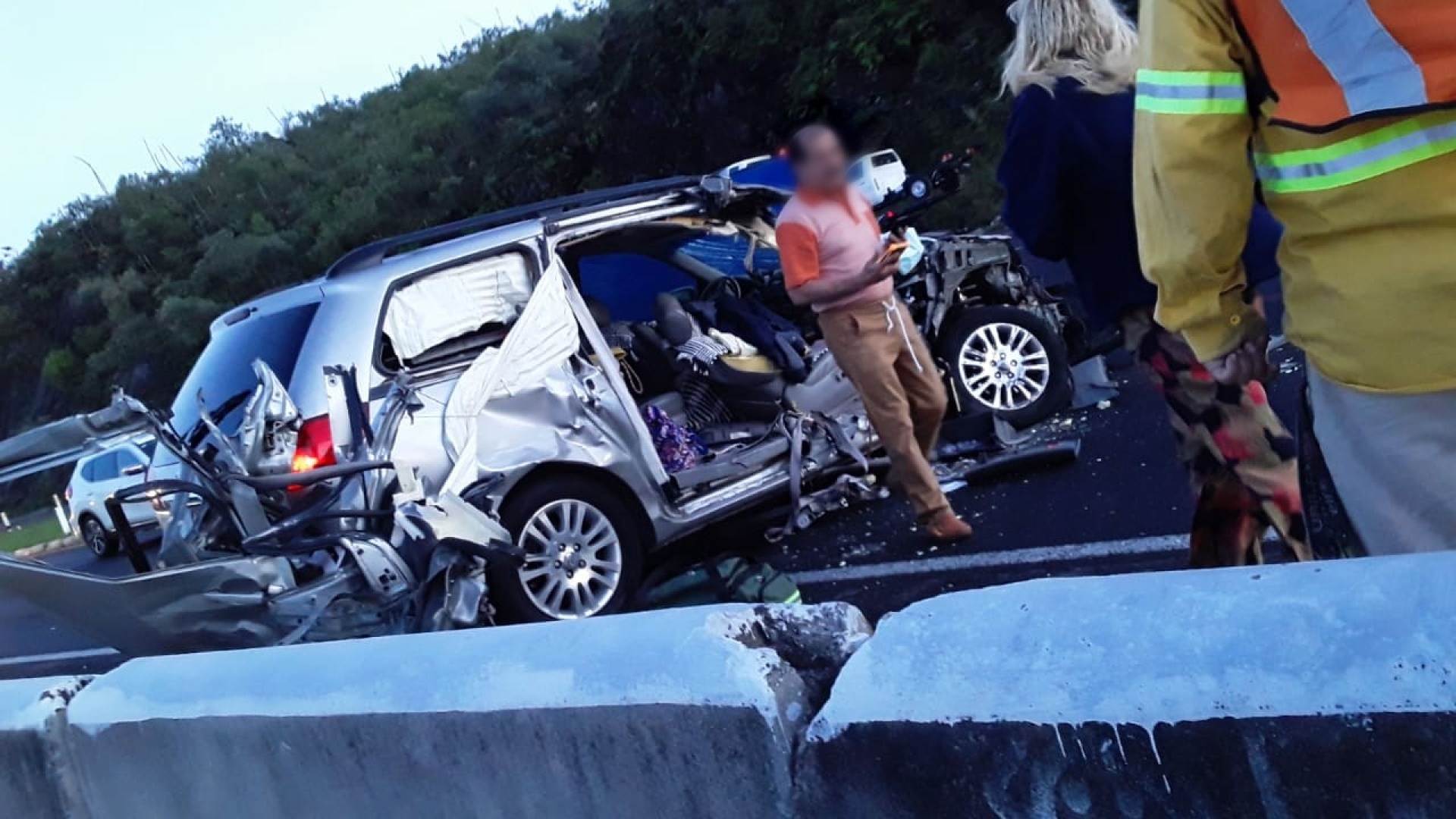 Se registra accidente vehicular en la autopista México-Cuernavaca