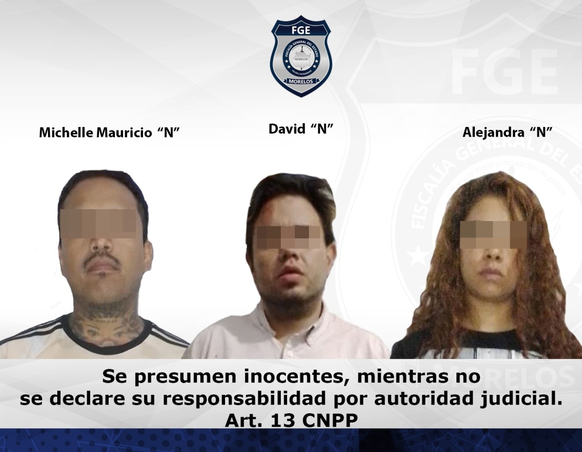 Mujer y dos hombres vinculados por robo calificado