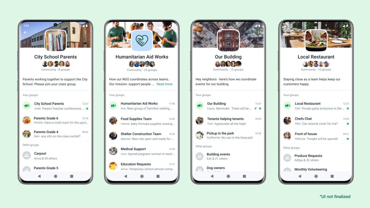 WhatsApp introduce chats comunitarios y reacciones a mensajes