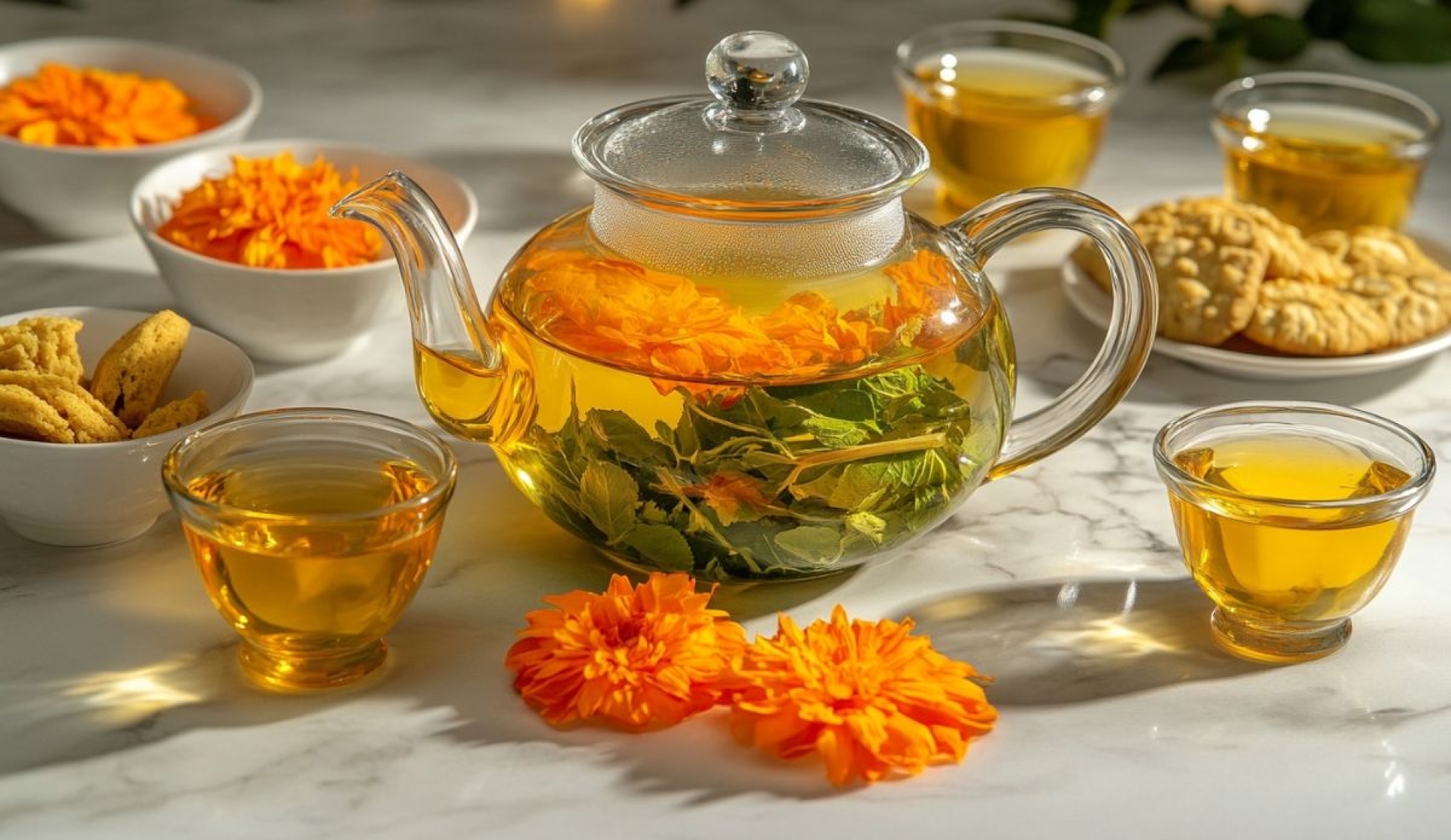 Beneficios del té de cempasúchil para salud y bienestar corporal