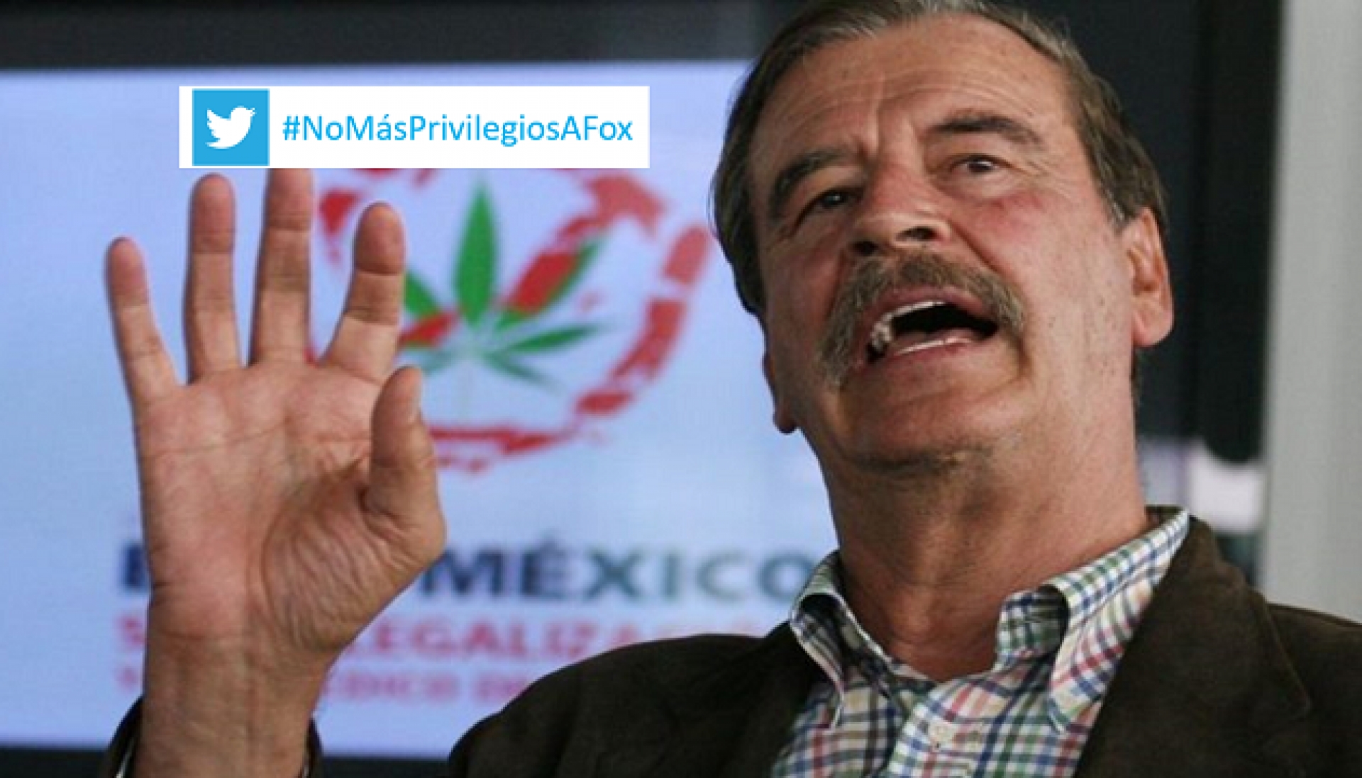 Redes muestran su rechazo a escolta para Vicente Fox con el hashtag #NoMásPrivilegiosAFox