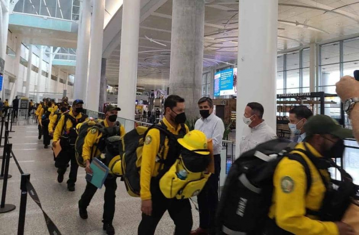 México envía bomberos para combatir incendios forestales en Canadá