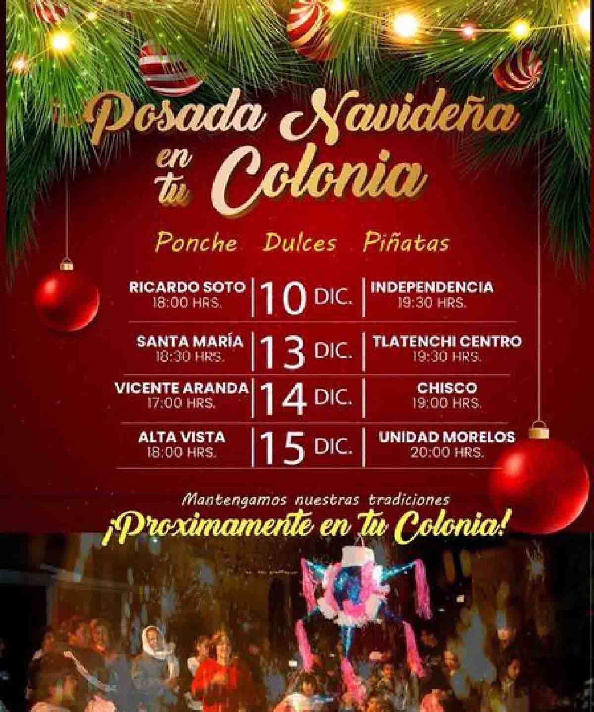 Comienzan las posadas en tu colonia