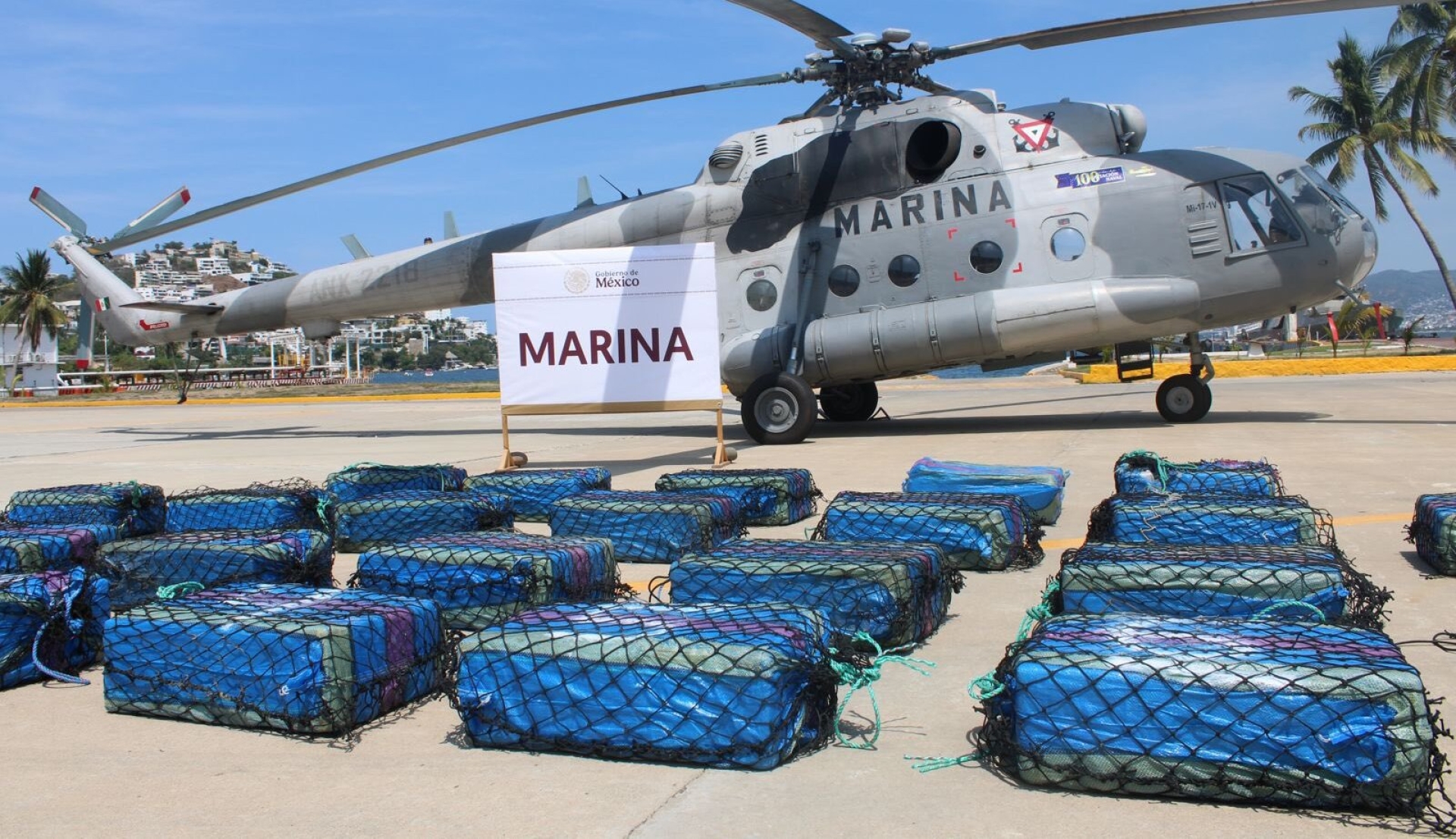Marina asegura embarcación con cocaína y detiene a dos extranjeros