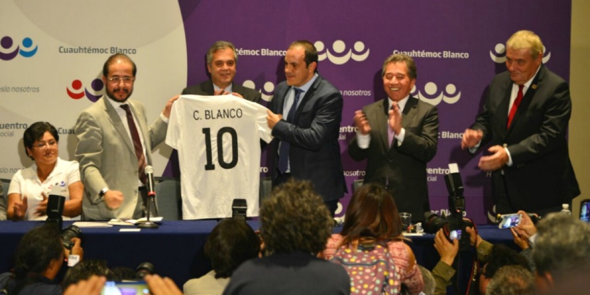 Formaliza Cuauhtémoc Blanco su adhesión al Partido Encuentro Social
