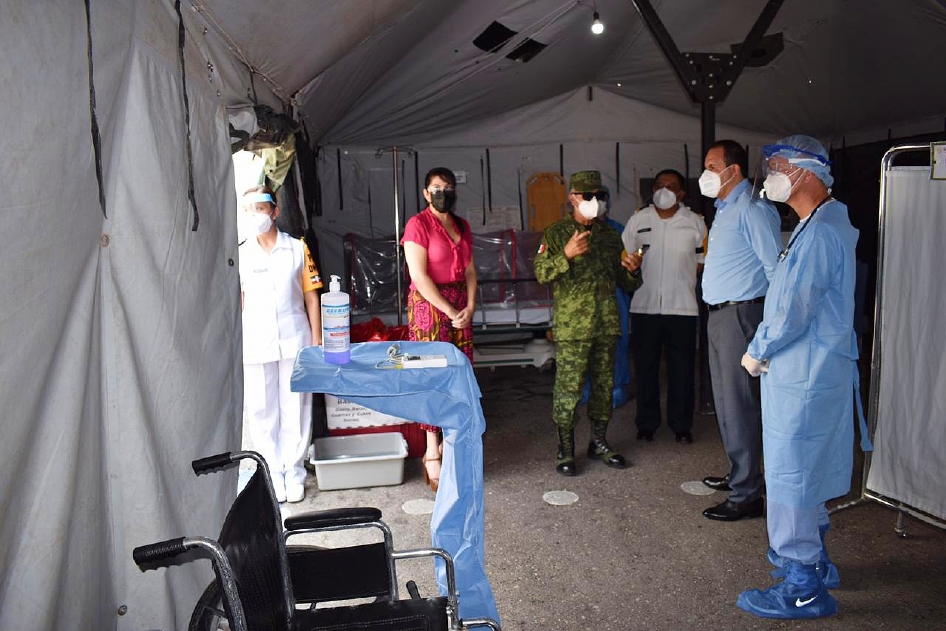 En funcionamiento, hospitales e instalaciones militares en Morelos para atender a pacientes covid-19