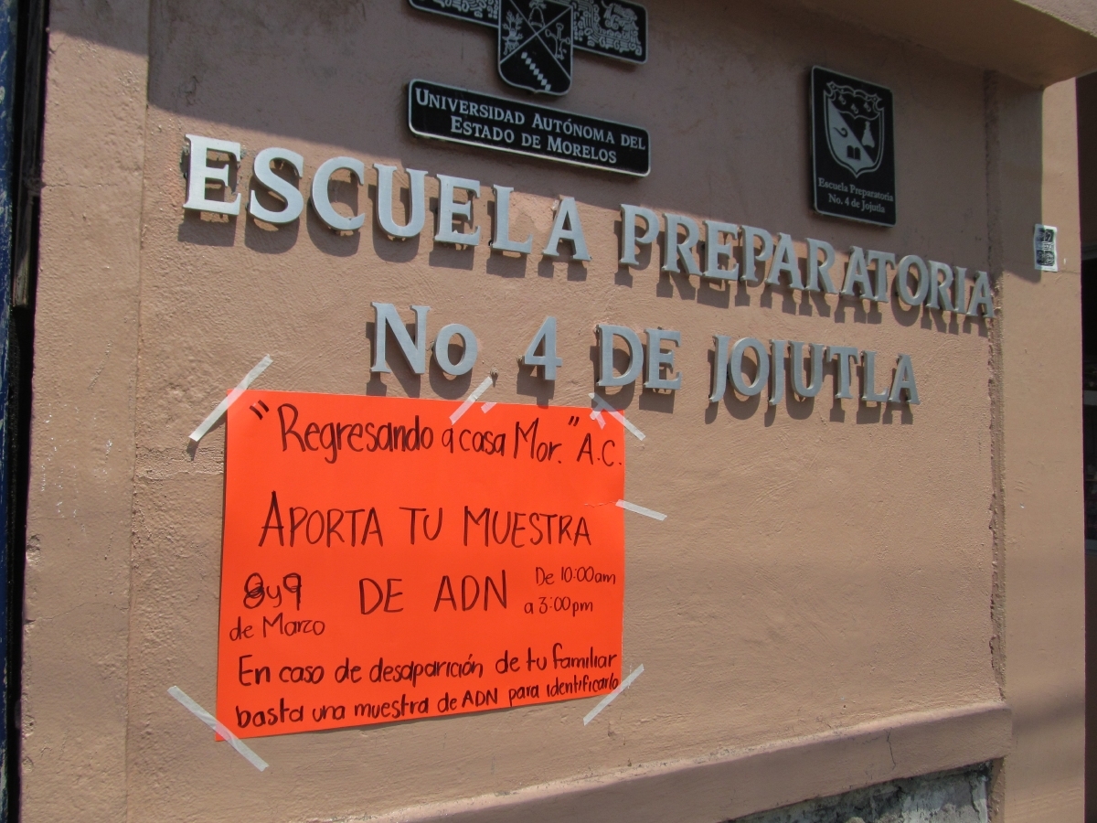 Recolectan en Jojutla muestras de ADN de familiares de personas desaparecidas