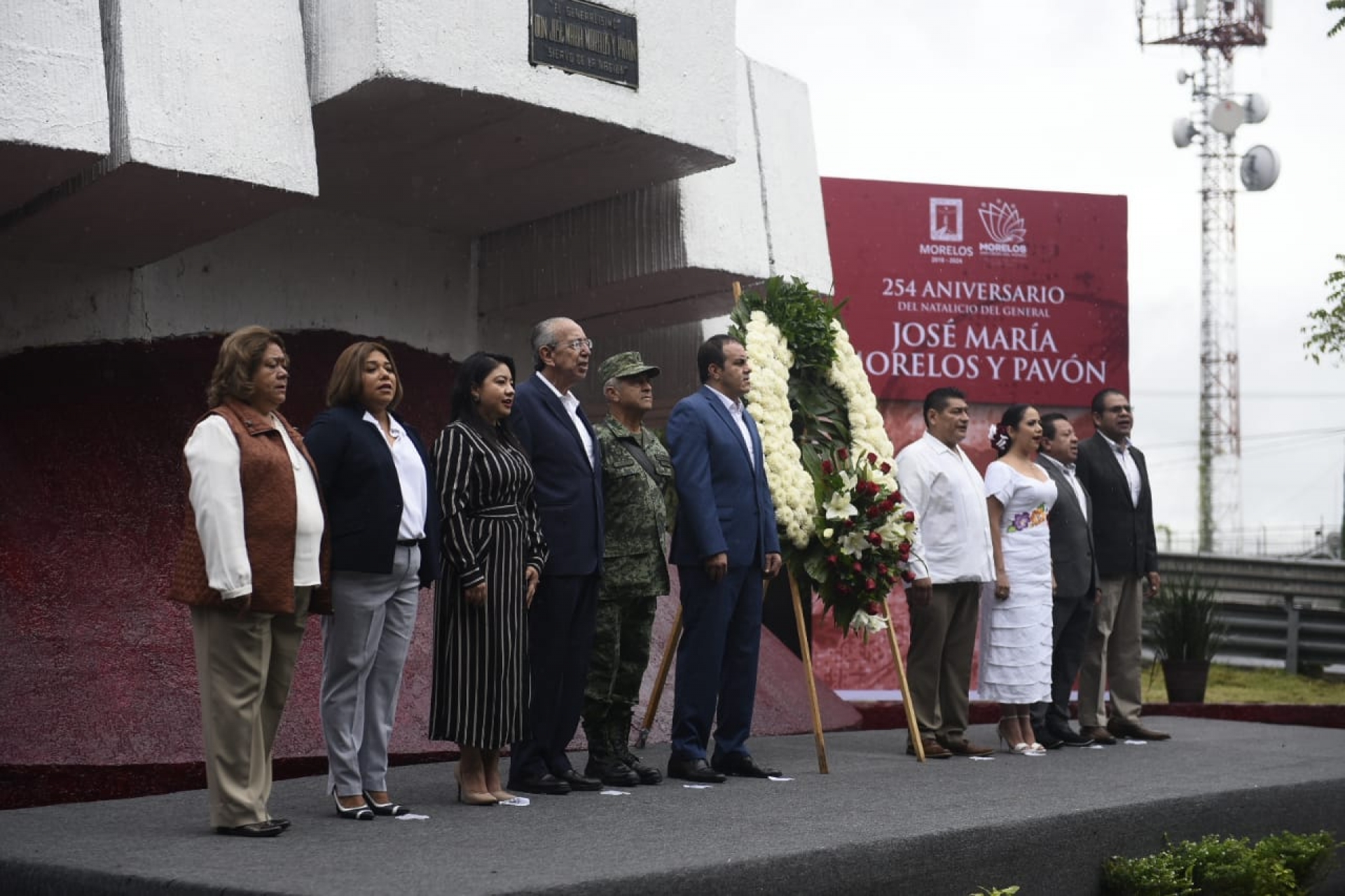 Preside gobernador ceremonia por el 254 aniversario del natalicio de José María Morelos