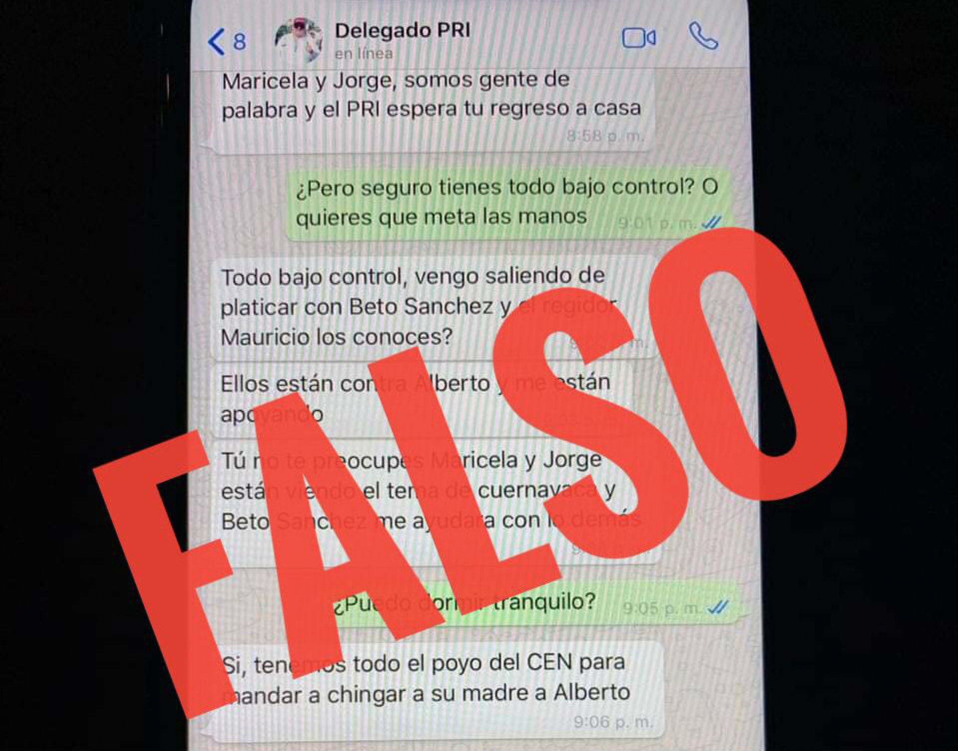 Señala dirigente estatal del PRI que información falsa sólo busca dividir a la militancia