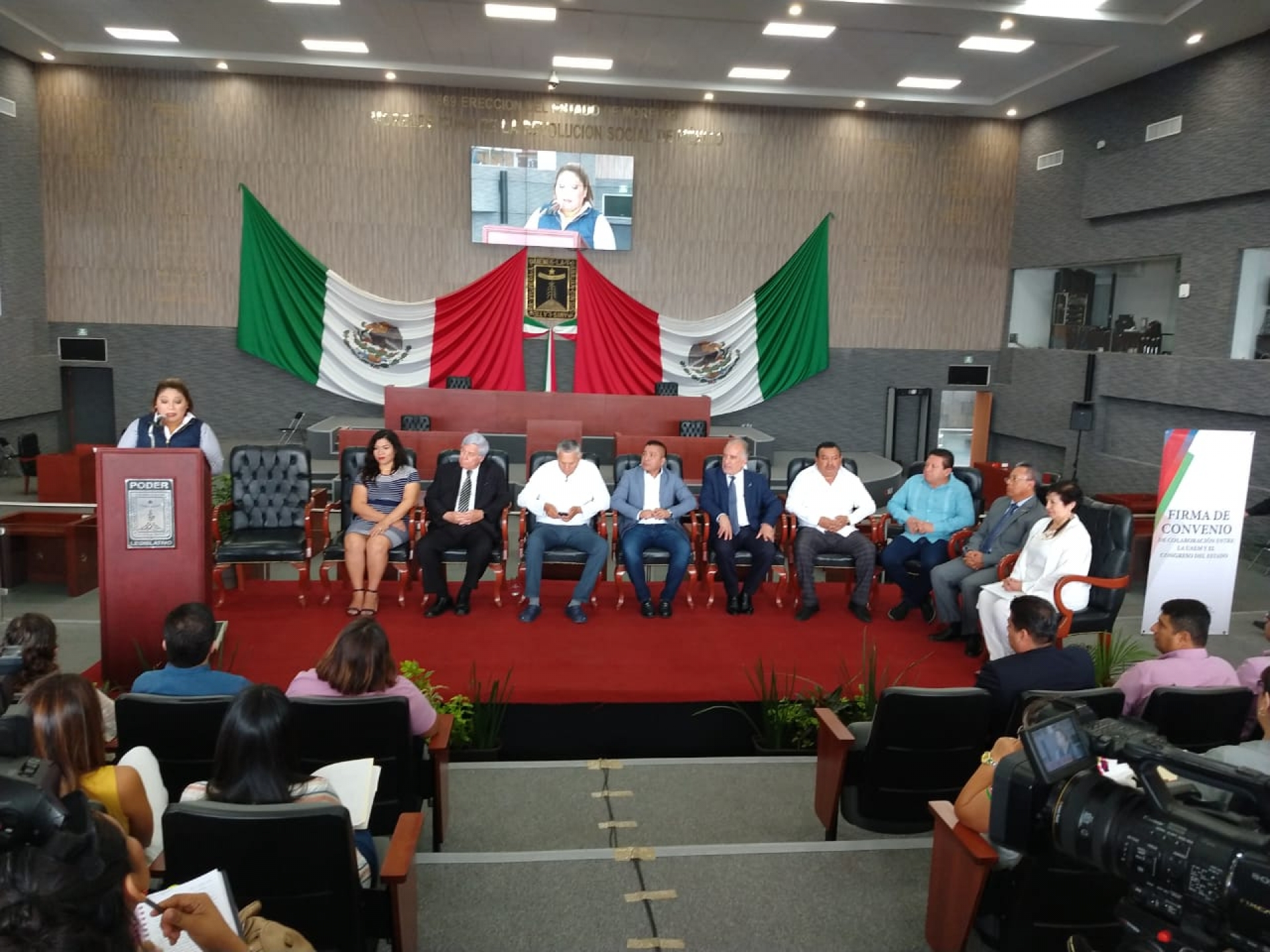 Firma Congreso del estado convenio con la UAEM, para desarrollar un diplomado