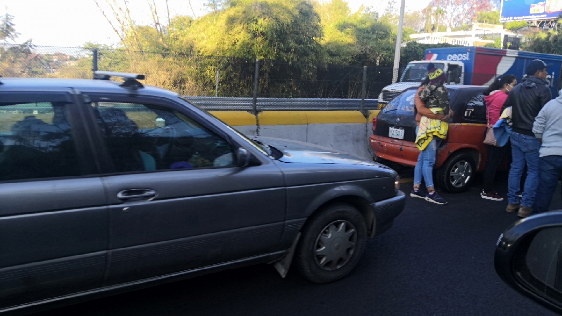 Incidente de tránsito en la autopista México-Acapulco