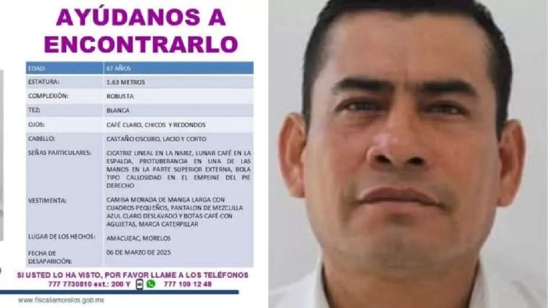 A un año de la desaparición, se desconoce paradero de regidor Amacuzac
