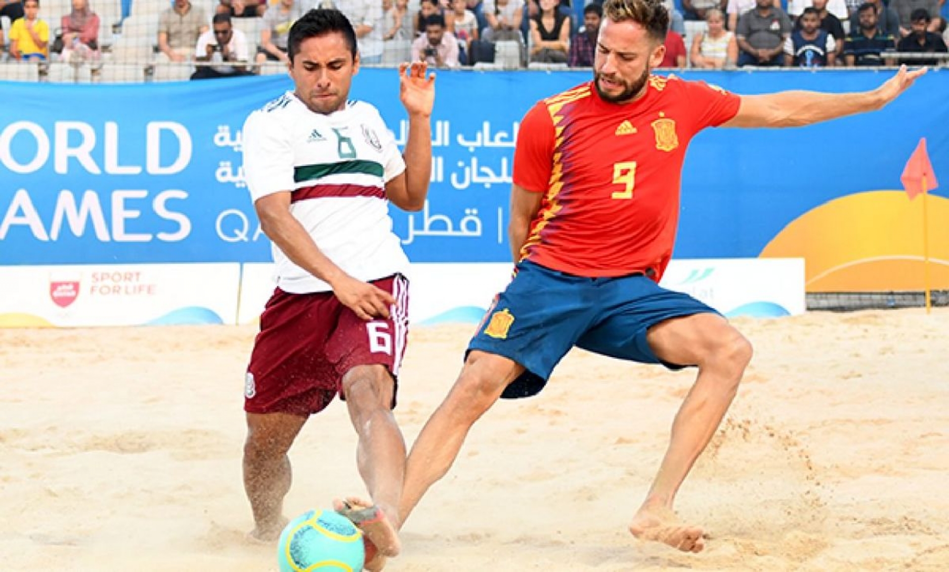 Néstor Salomé, en Qatar en los Juegos Mundiales de Playa