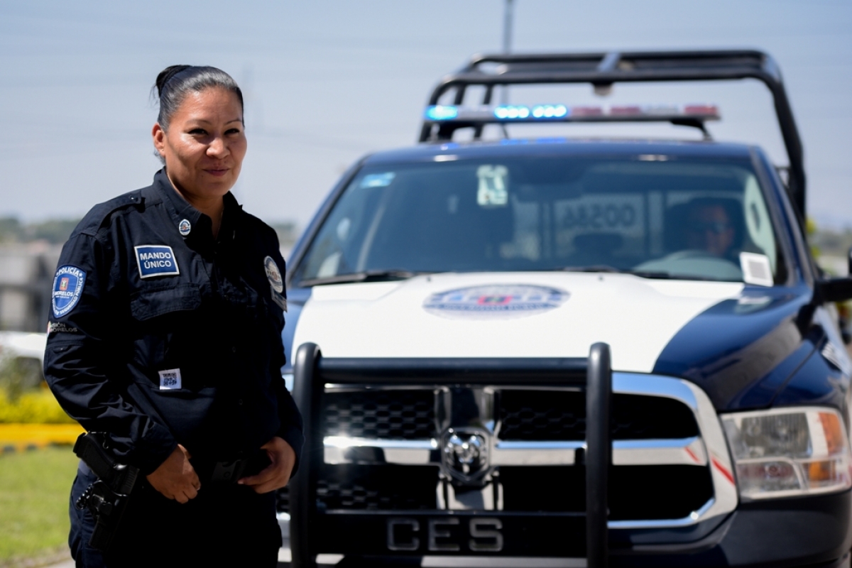 Mujeres policías ayudan a devolver la tranquilidad en la entidad