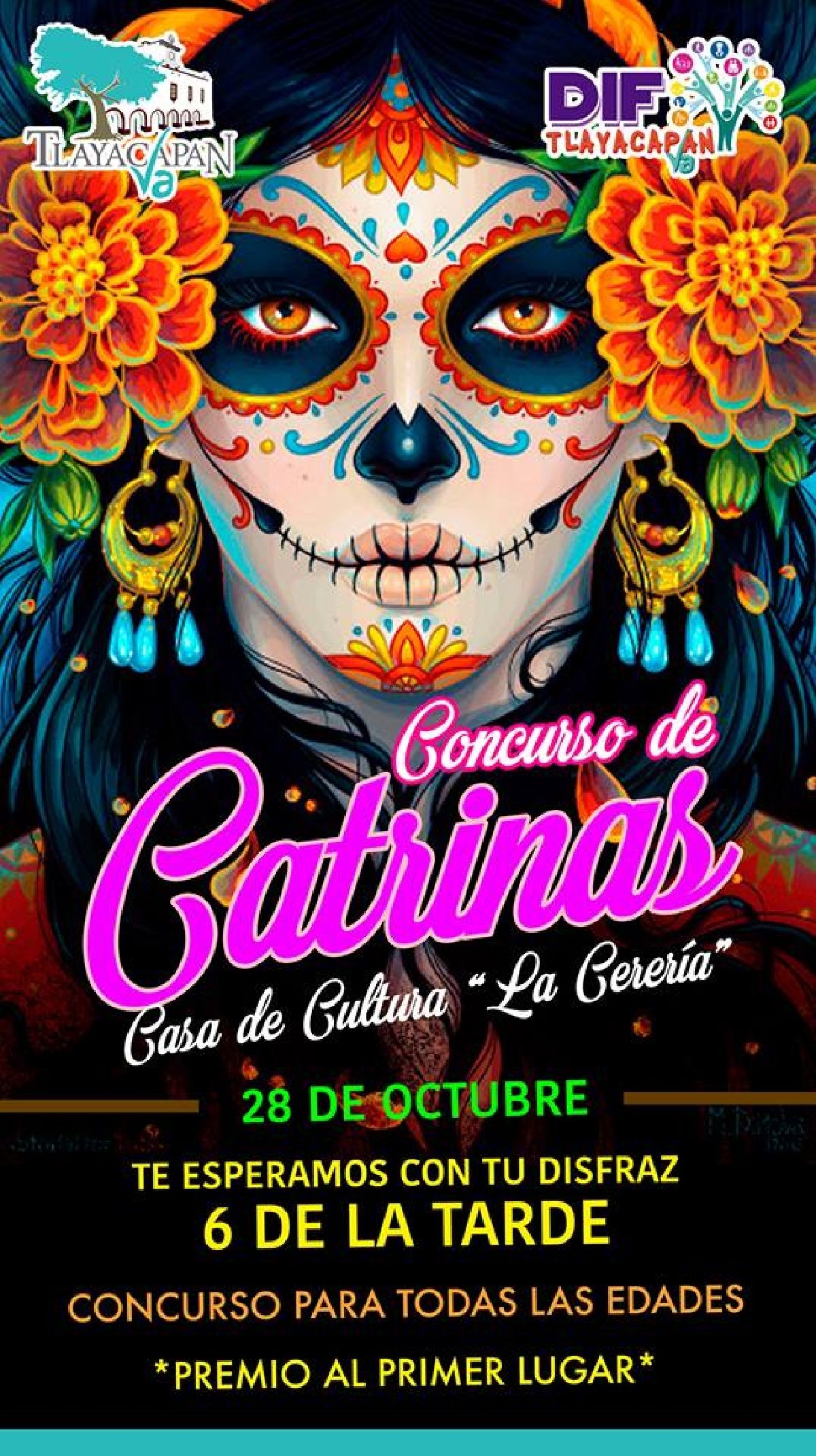 Realizarán certamen de caracterización de catrinas en Tlayacapan