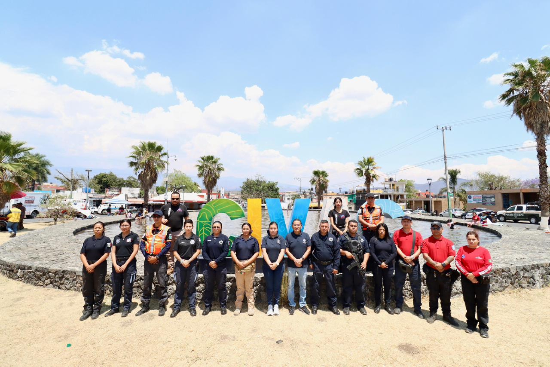 Efectúan operativo de seguridad durante temporada vacacional en Jiutepec