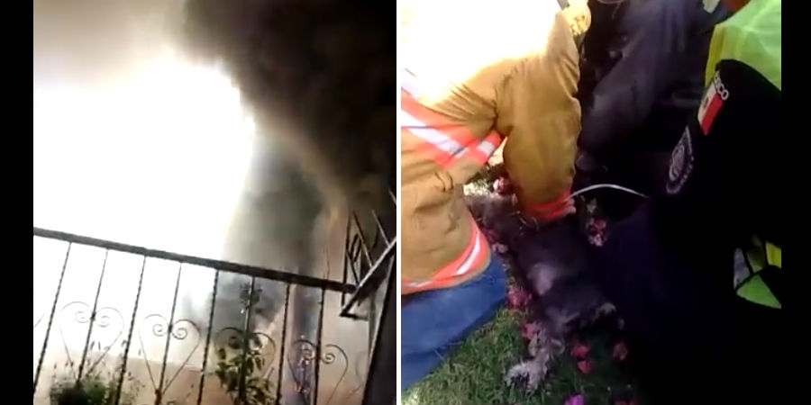 Sofocan bomberos incendio en una casa, en Lomas de Cortés