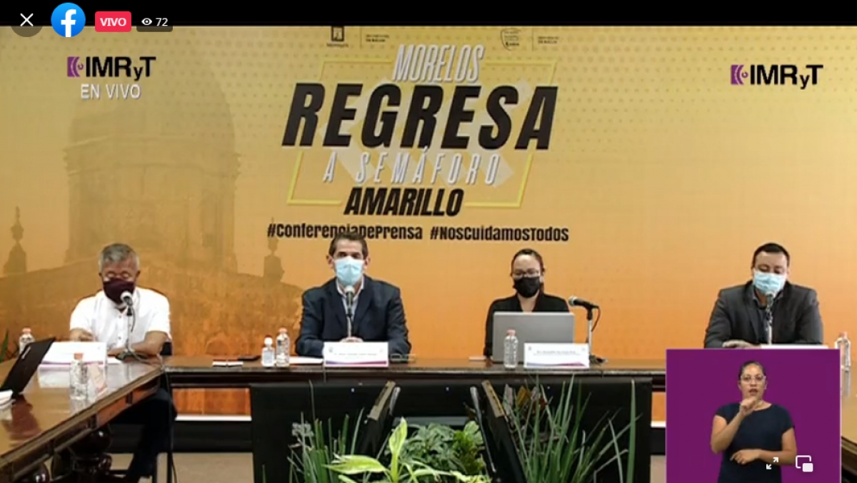 En Morelos, 37,174 casos confirmados acumulados de covid-19 y 3,909 decesos