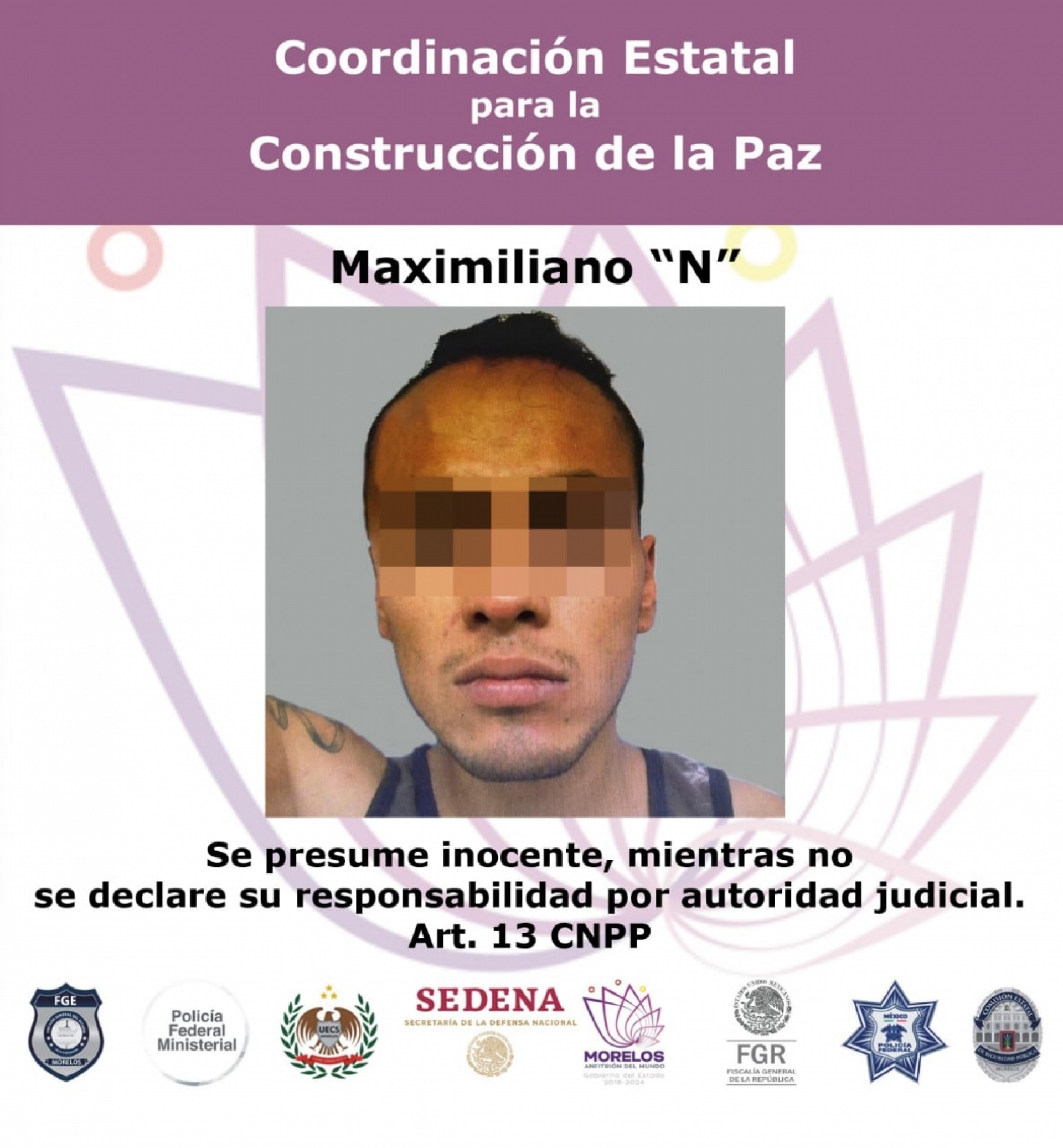 Vinculan a proceso a Maximiliano 'N'