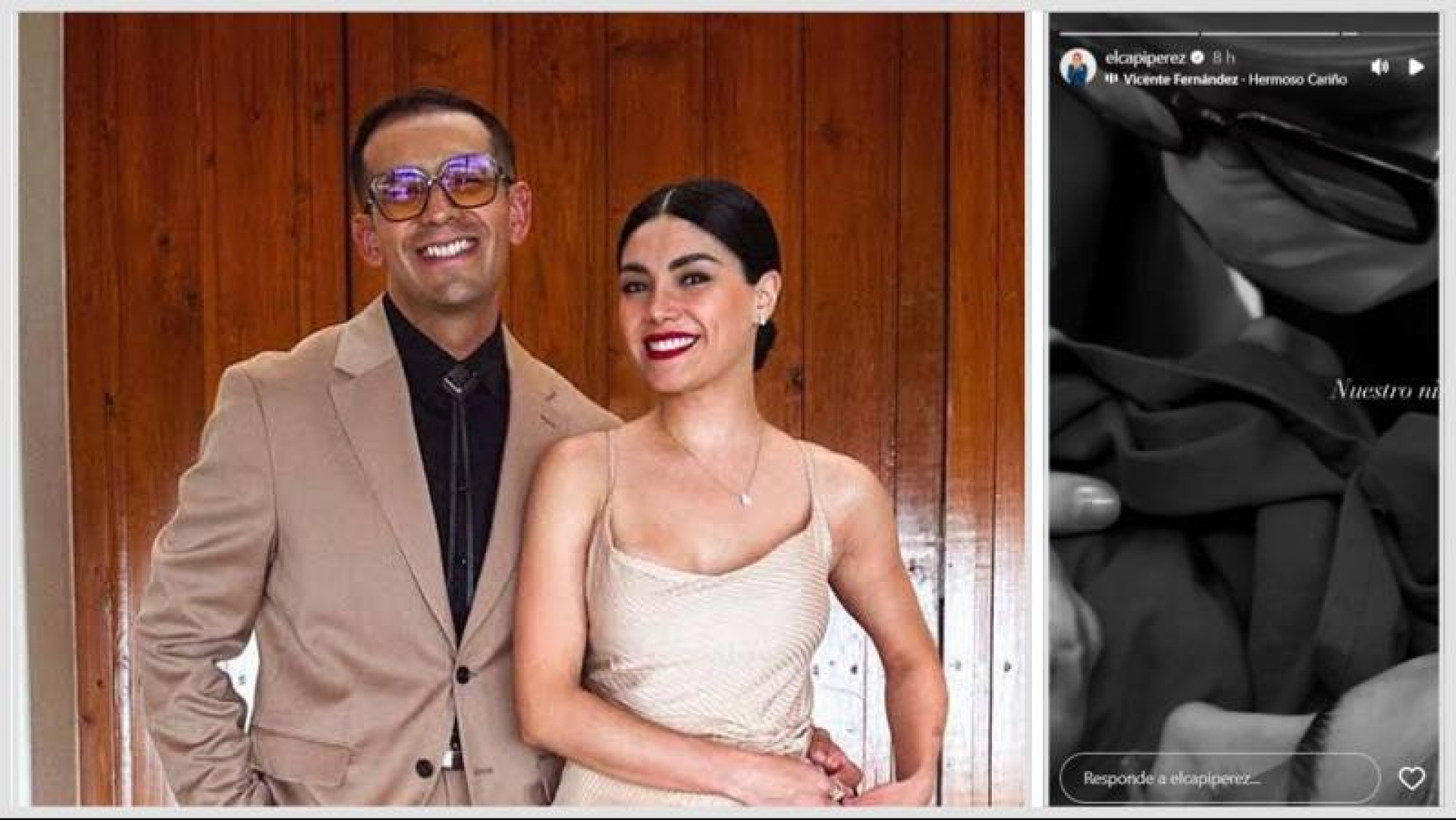 Capi Pérez y su esposa 'Hola Enfermera' anuncian el nacimiento de su primer hijo
