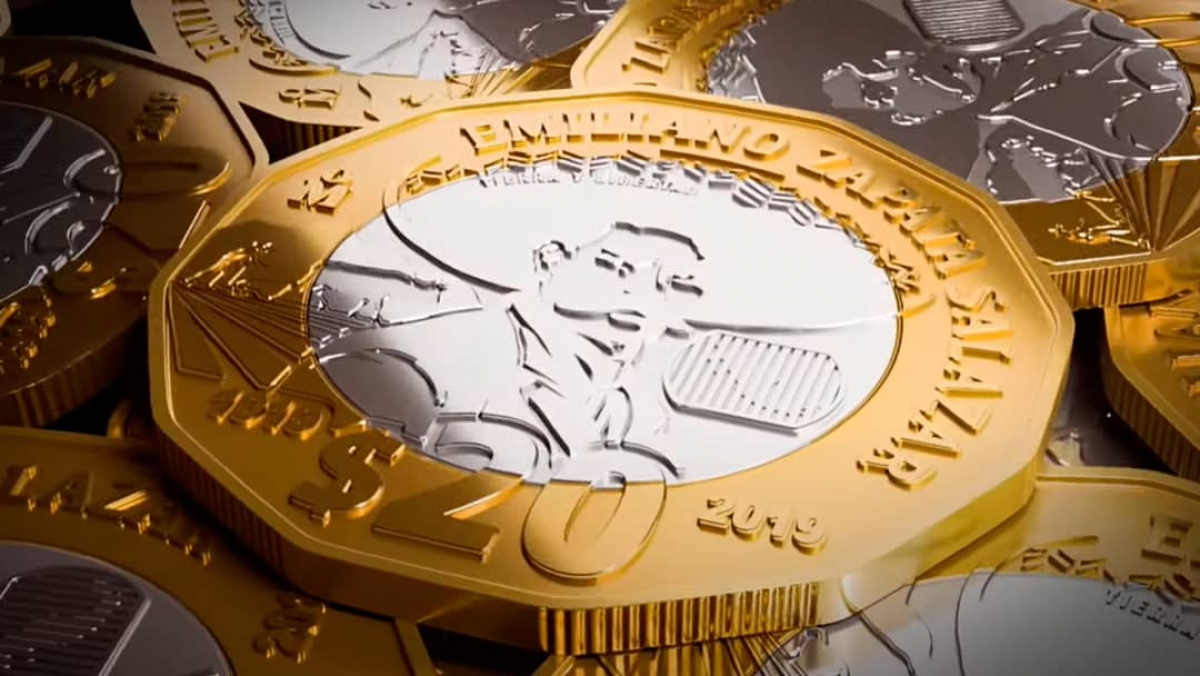Nueva moneda de 20 pesos en honor a Emiliano Zapata