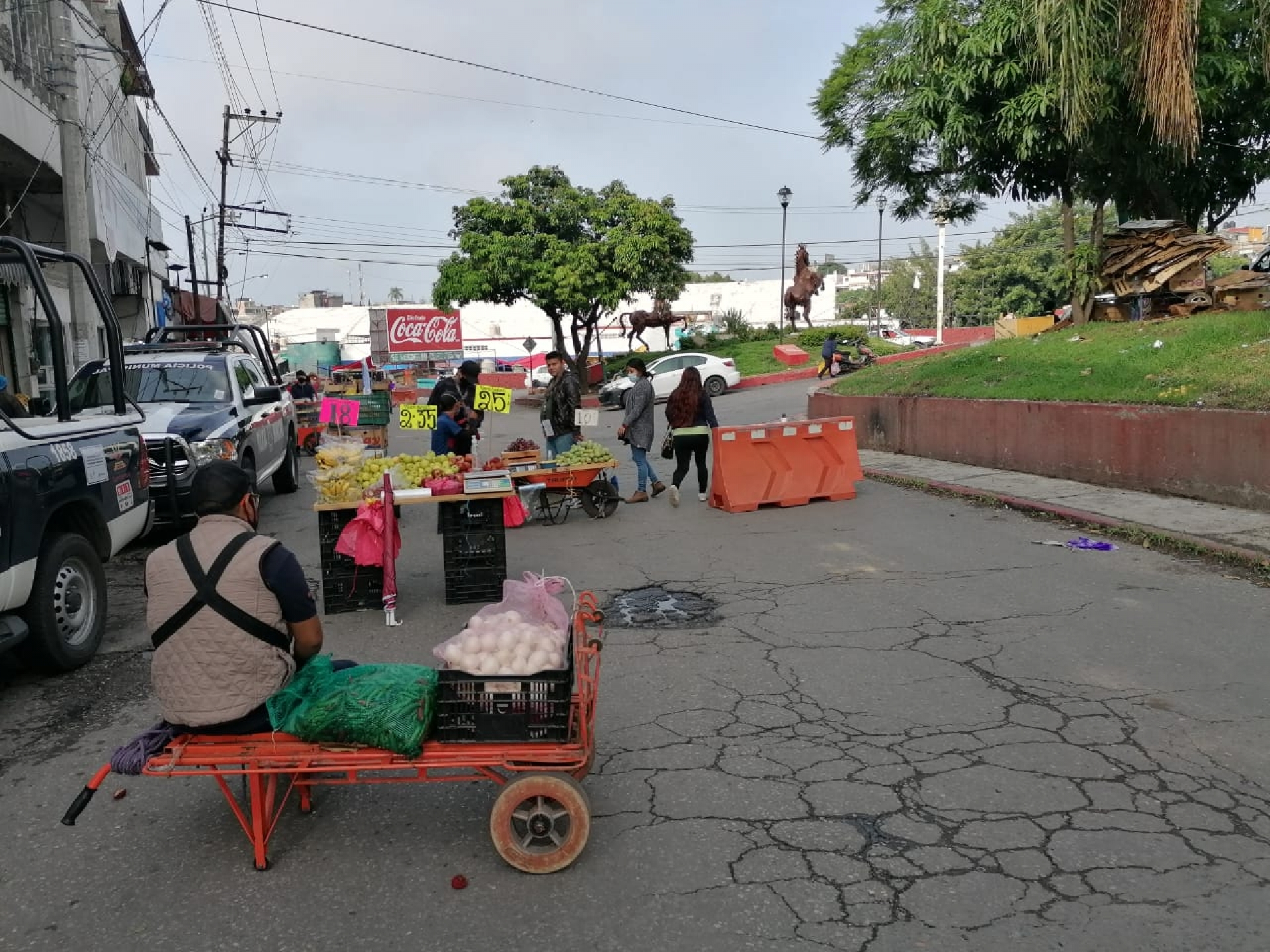 Se manifestaron nuevamente comerciantes en el circuito ALM