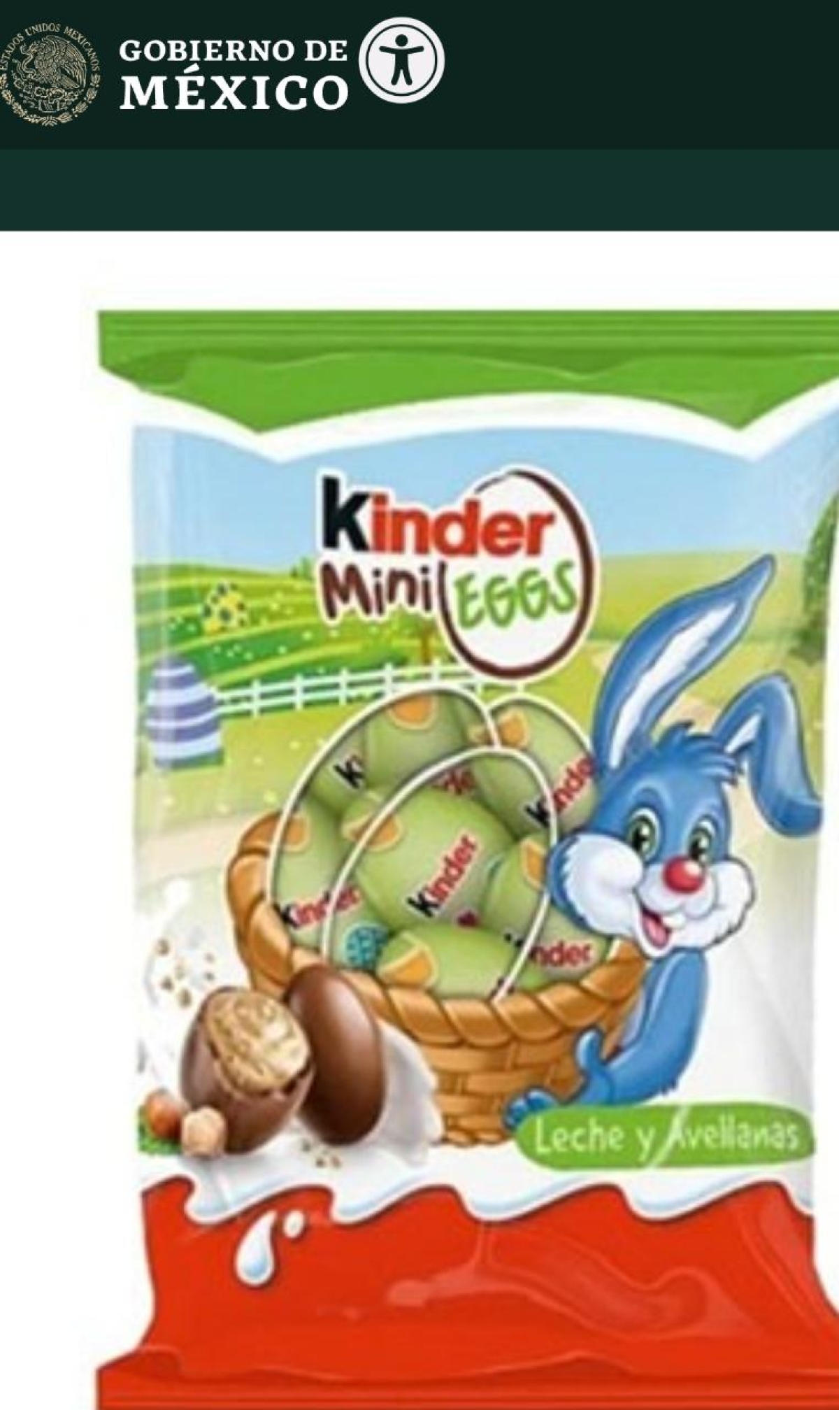 Alerta Cofepris sobre posible contaminación de lotes del producto 'Kinder mini eggs'
