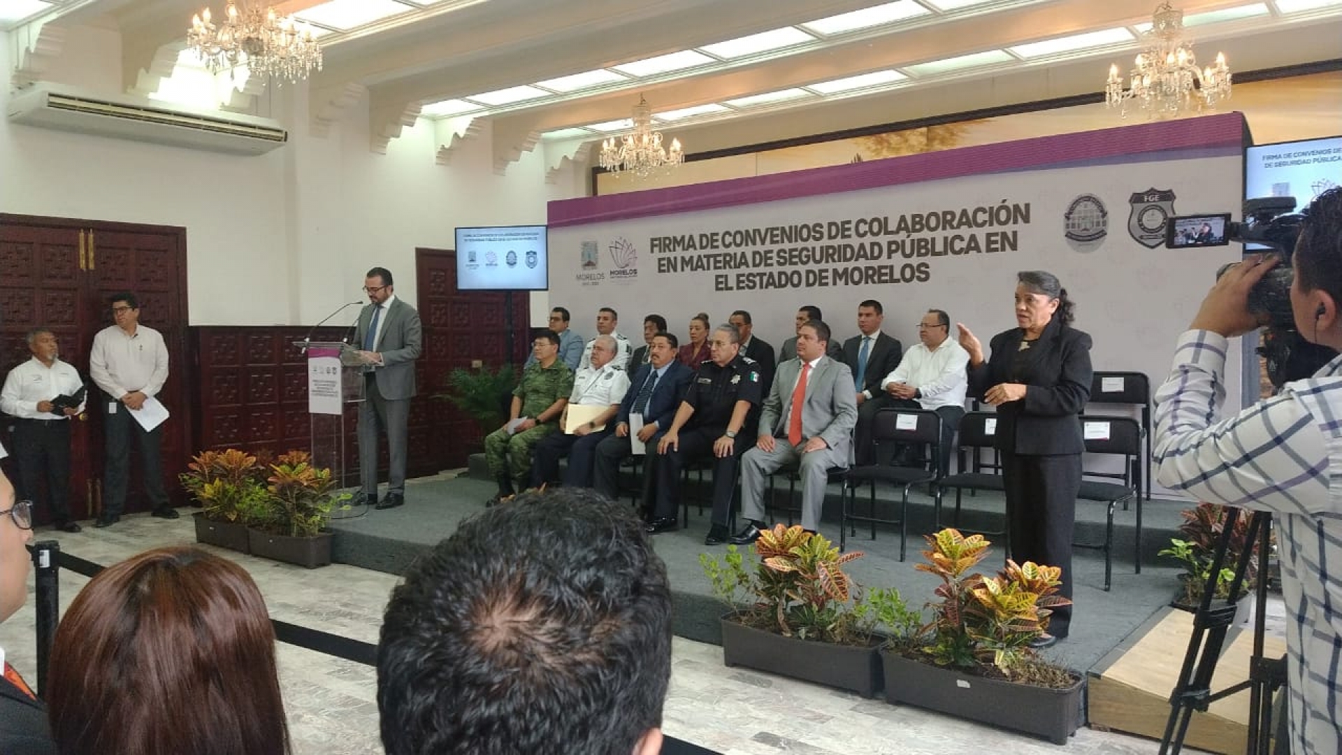 Realizan firma de convenios de colaboración en materia de seguridad pública