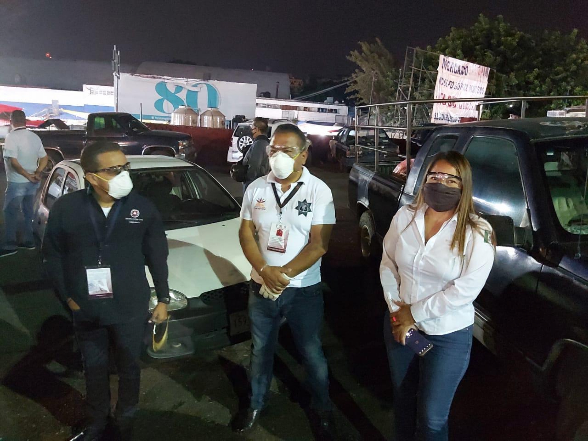 Operativo en el centro comercial “Adolfo López Mateos”