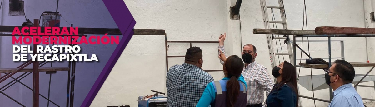 Aceleran modernización del rastro municipal de Yecapixtla