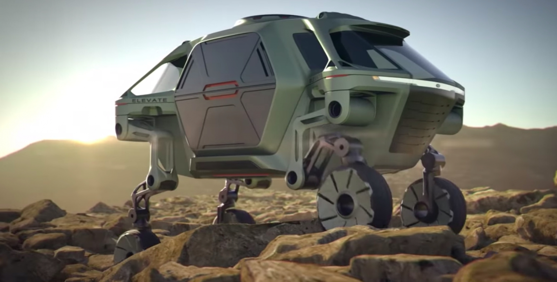 El INCREÍBLE vehículo futurista de Hyundai es capaz de “caminar” sobre los escombros