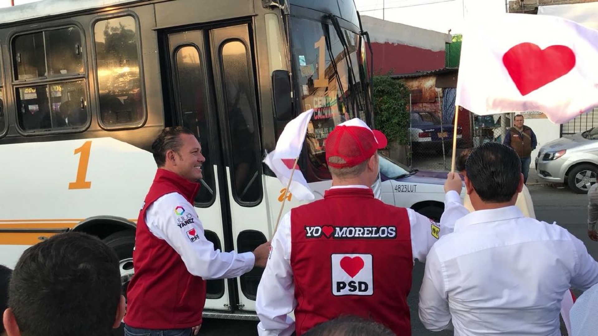 Julio Yáñez y Rodrigo Gayosso ponen en marcha el Transporte Público Gratuito