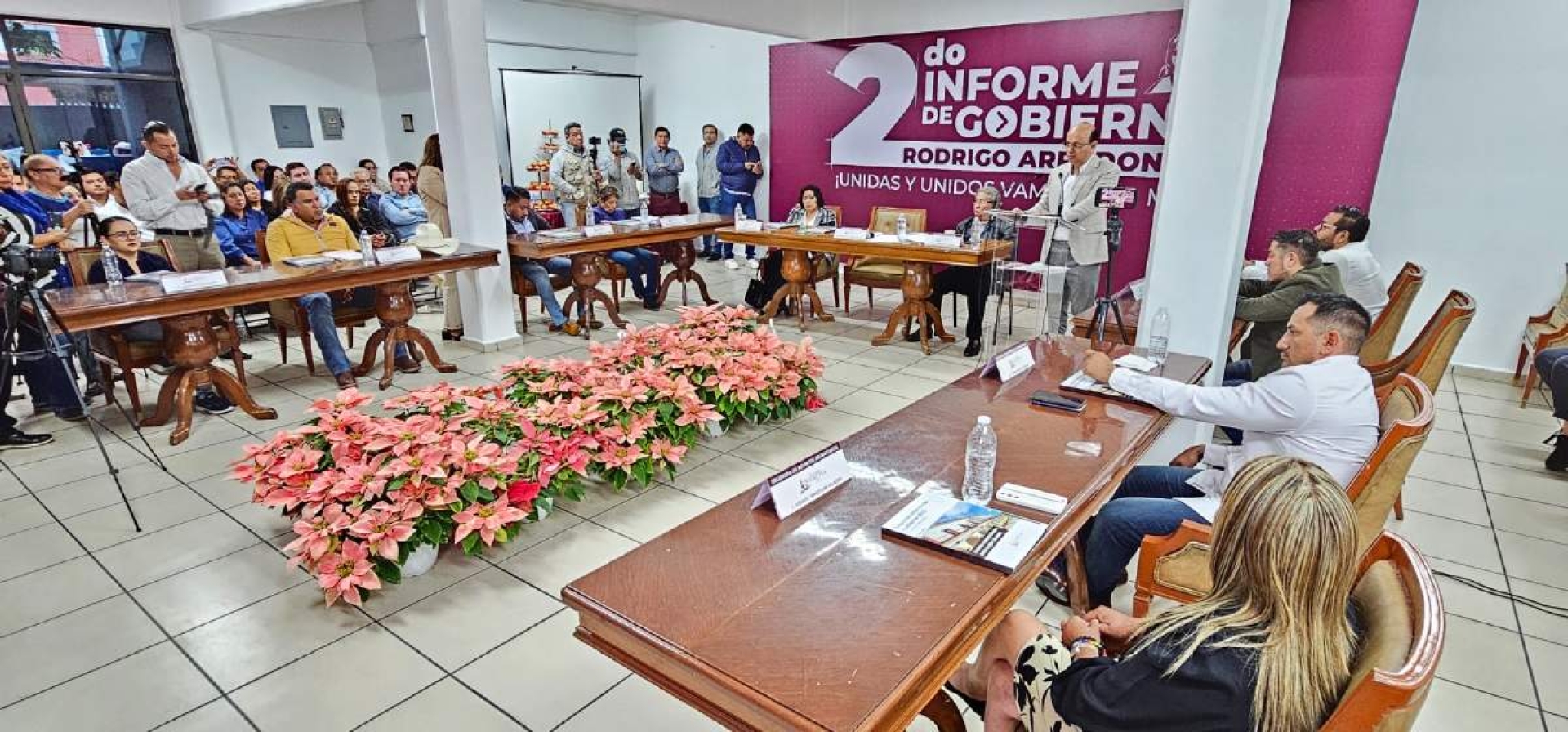 Presenta Rodrigo Arredondo informe de su segundo año de gestión