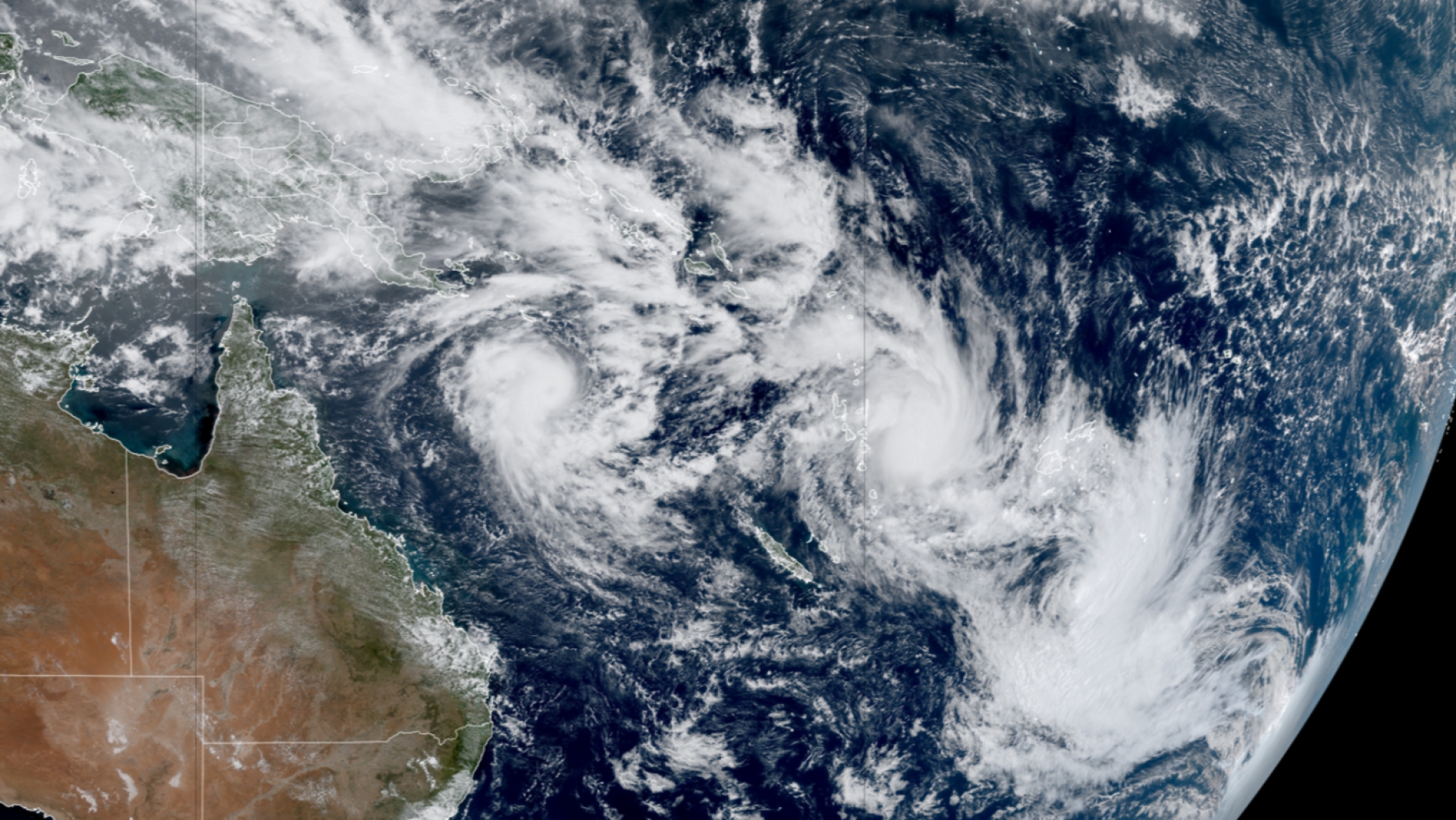 Se forman tres ciclones tropicales en el Pacífico Sur
