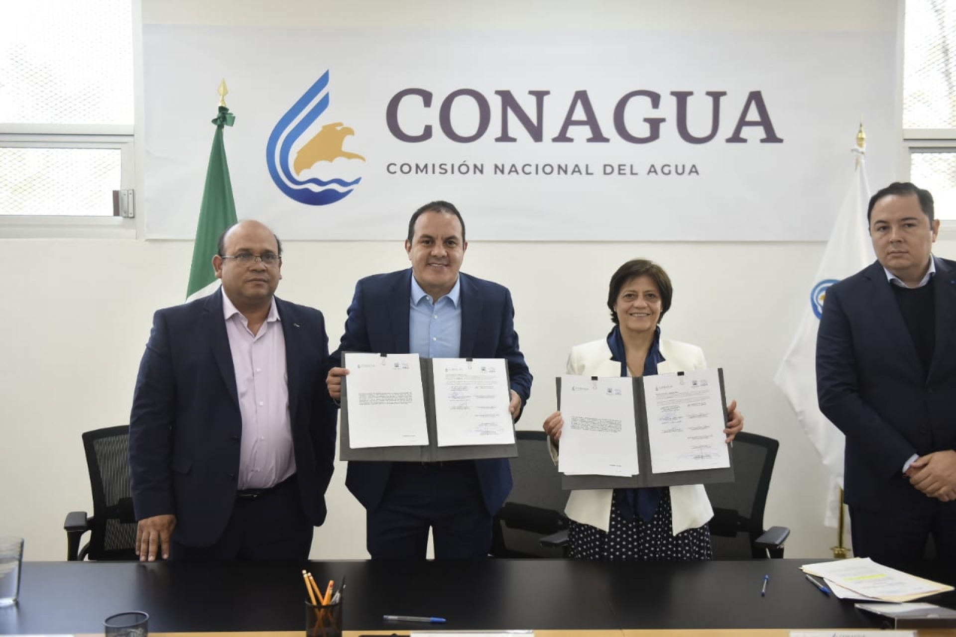 Acuerdan Cuauhtémoc Blanco y Conagua acciones conjuntas
