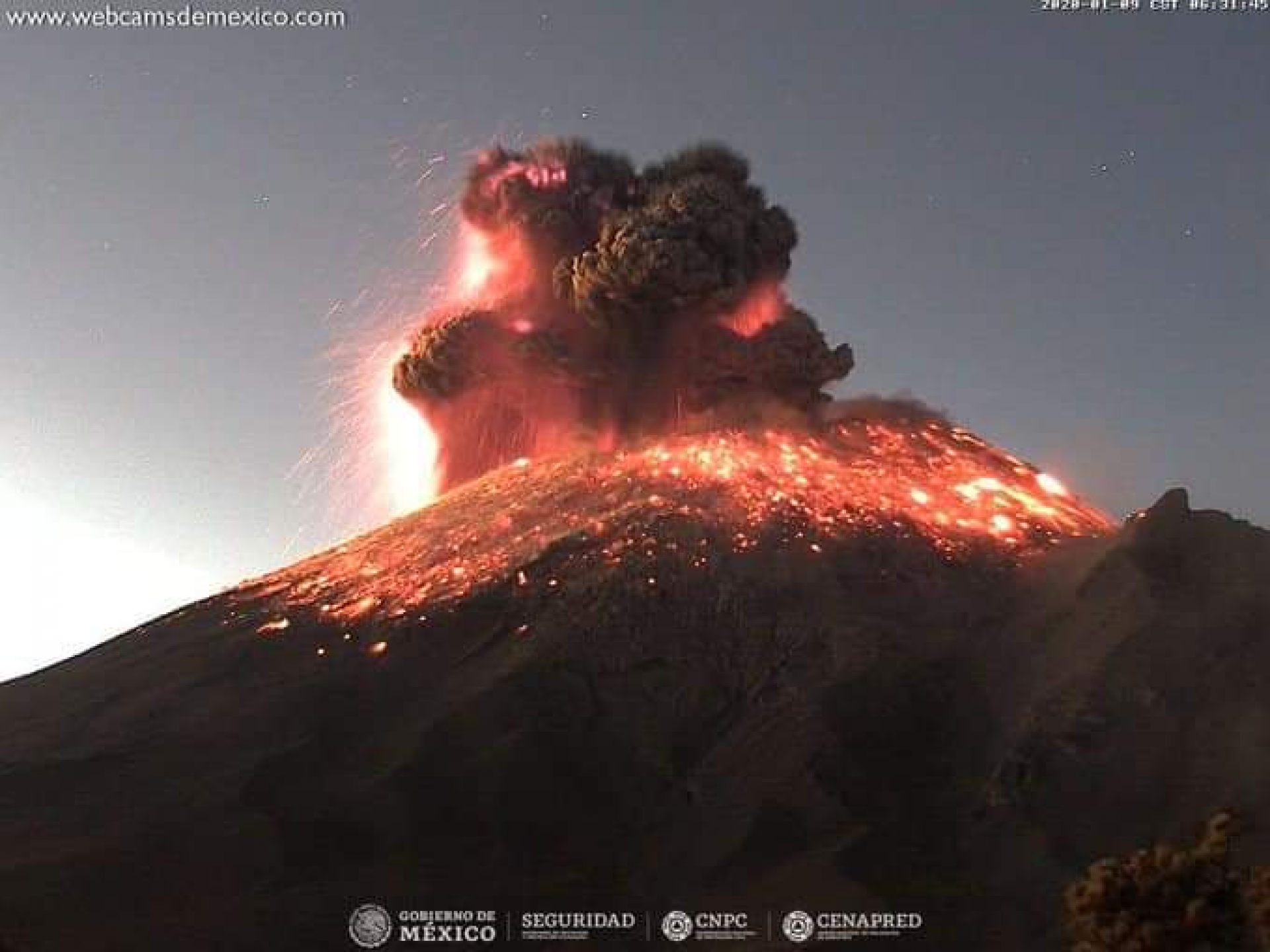 Genera explosión del Popocatépetl fumarola de tres kilómetros: Cenapred