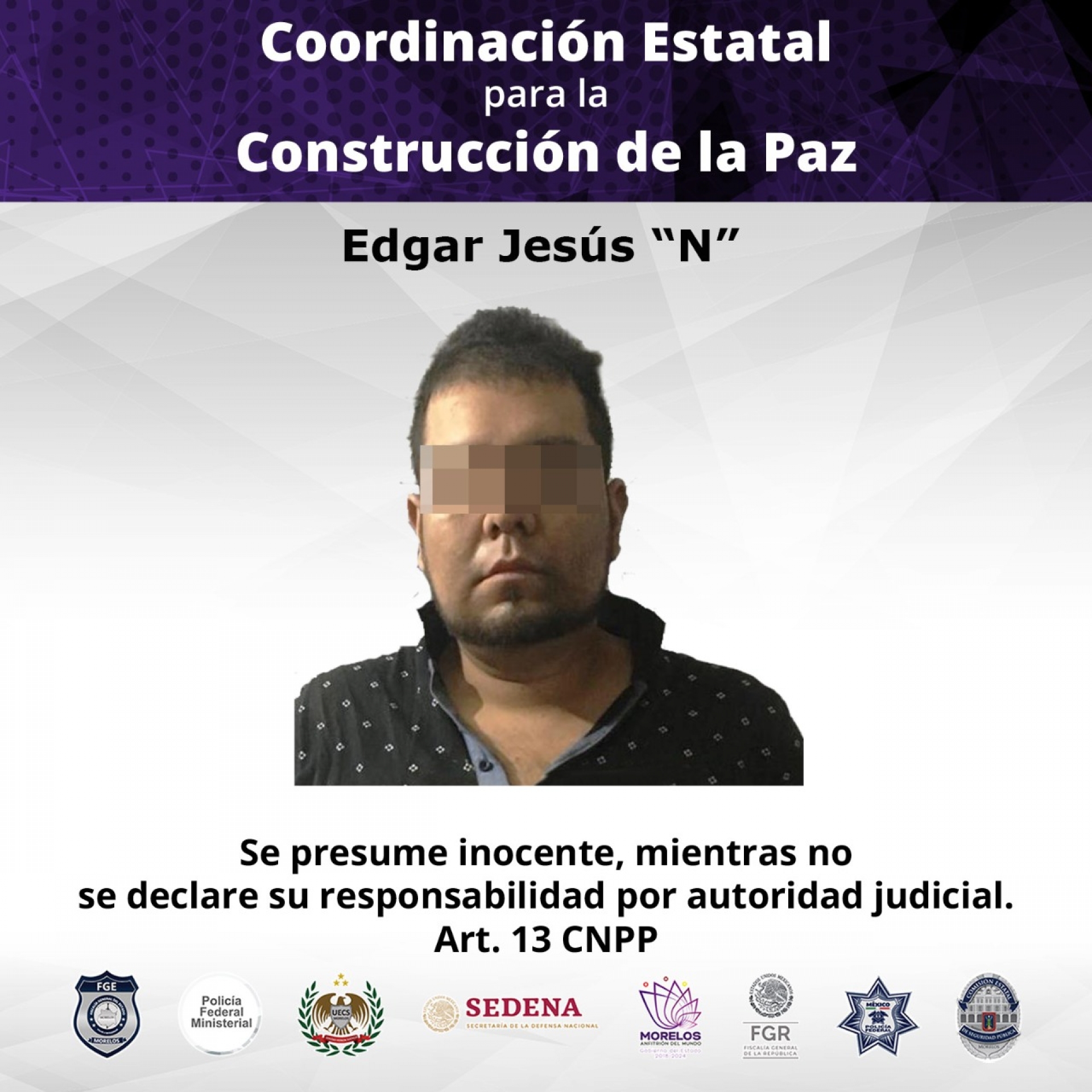 MP formula imputación contra 'El Tritón' y tres personas más por narcomenudeo