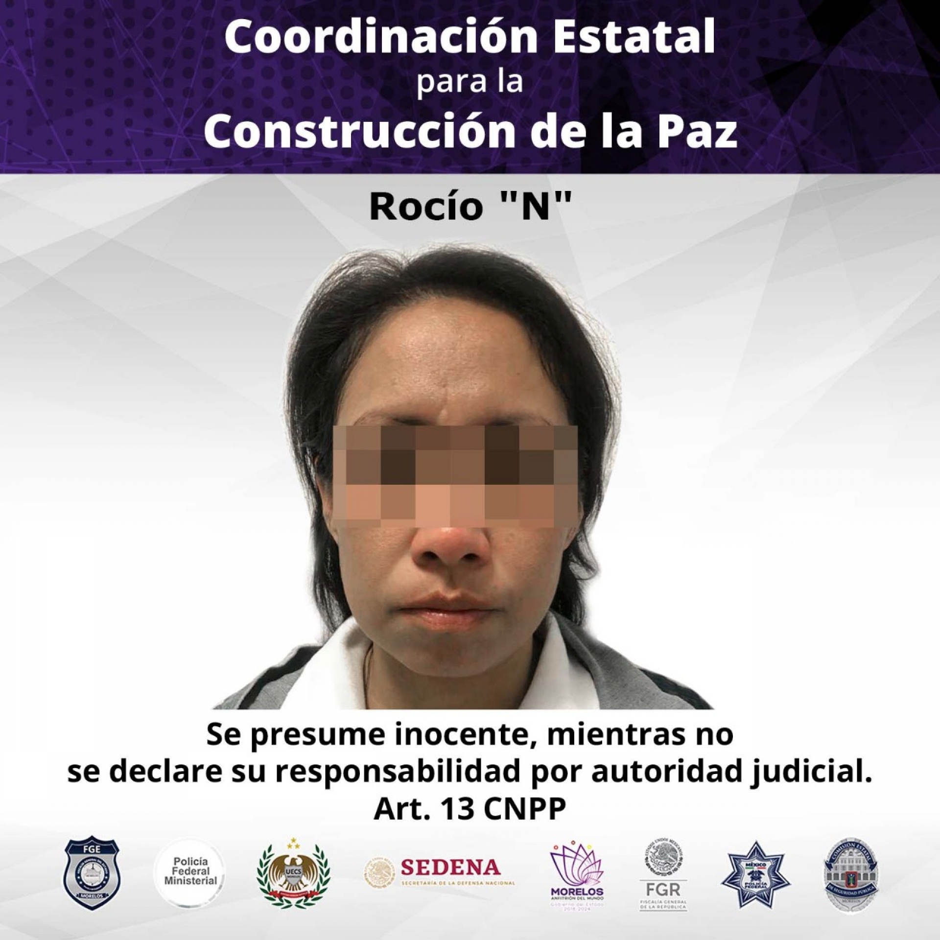 Detiene FGE a mujer acusada de secuestro agravado