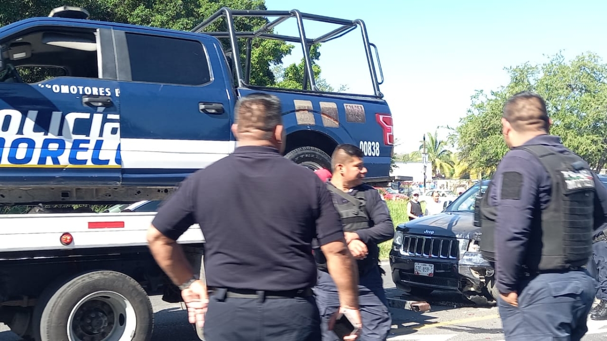 Trafico intenso en la autopista México-Acapulco, tras accidente