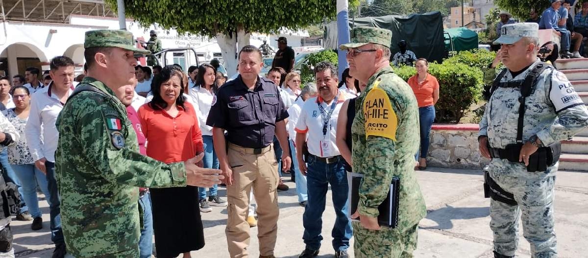 Evalúa la Sedena actividades del Plan Fuerza de Tarea Popocatépetl en Tetela del Volcán