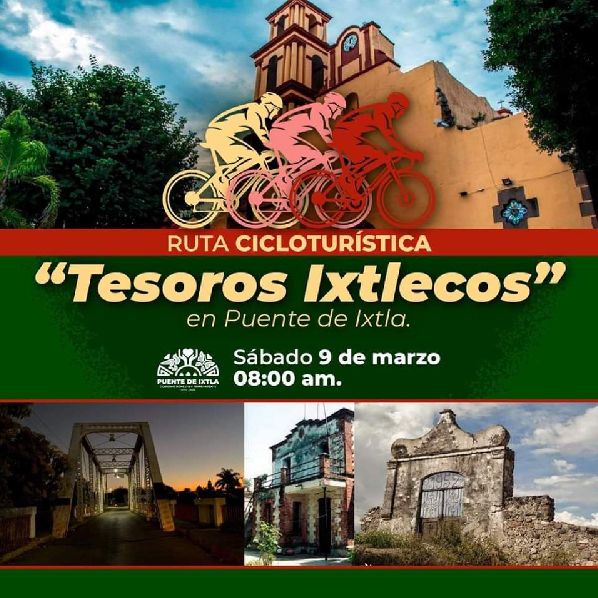 Anuncian rodada ciclista 'Tesoros Ixtlecos'