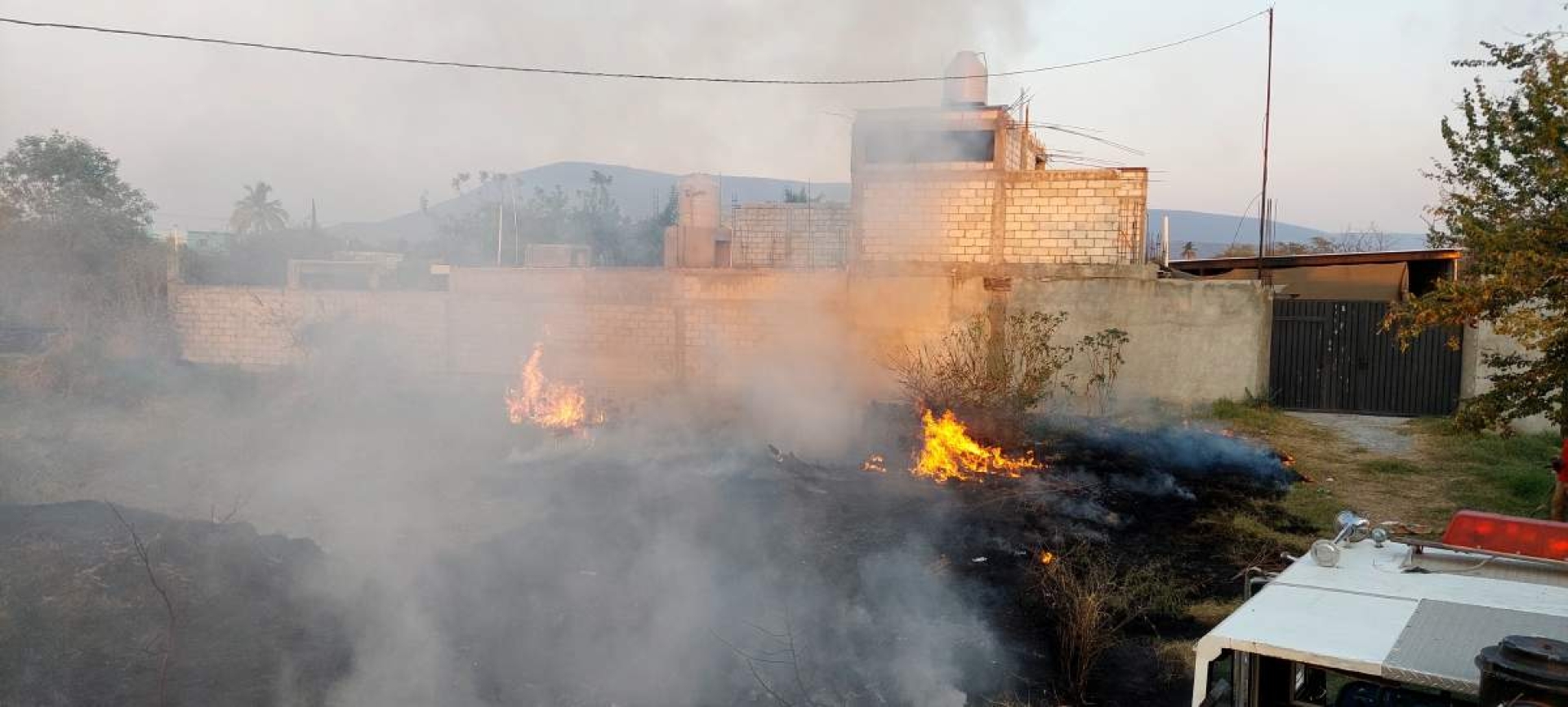 Reportan incremento de incendios de pastizales