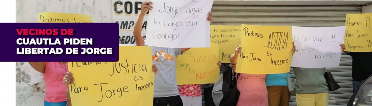 Vecinos de Cuautla piden dejar en libertad a detenido