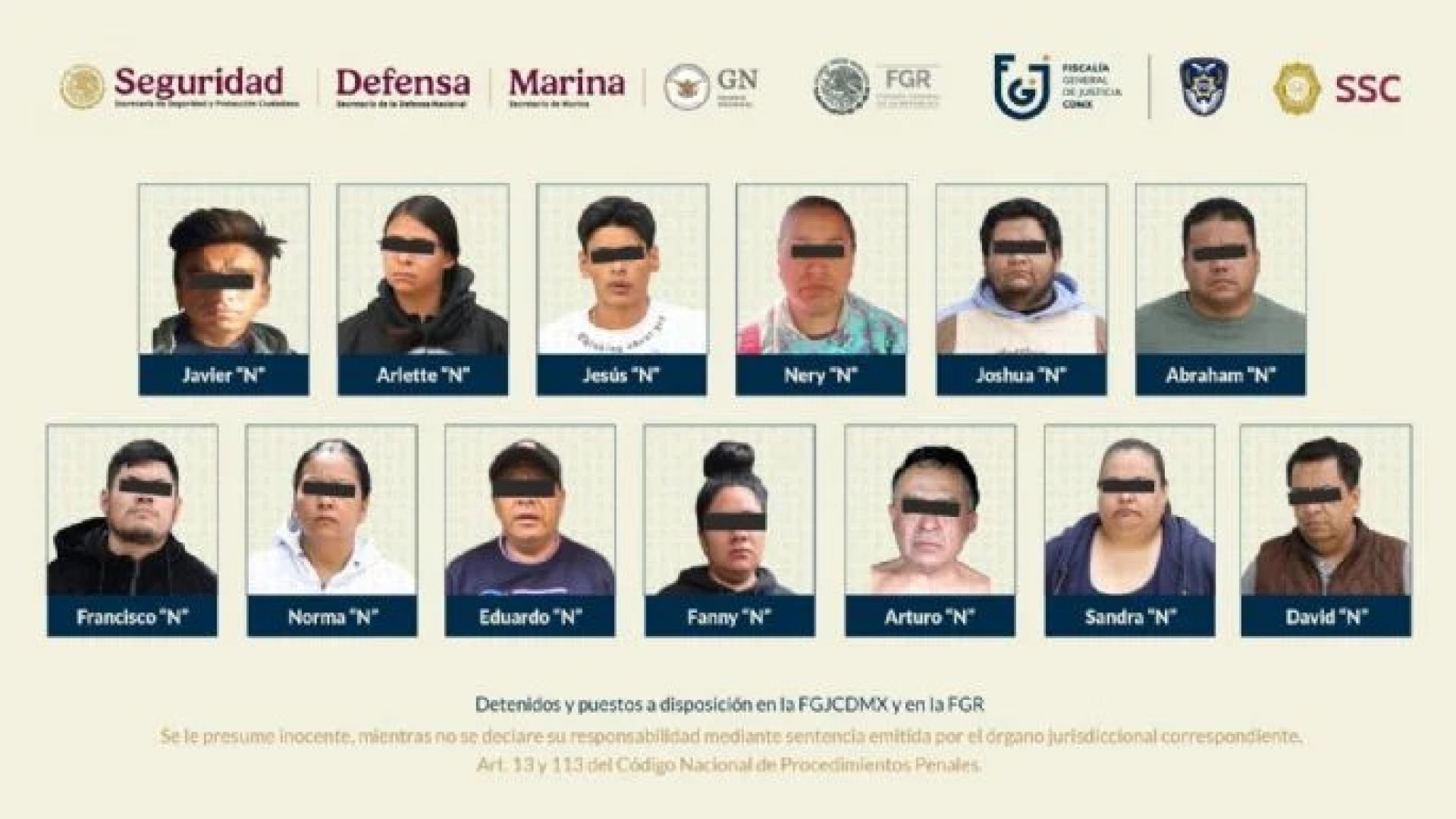 Vinculan a proceso a seis detenidos tras asesinato de colaboradores de Brugada