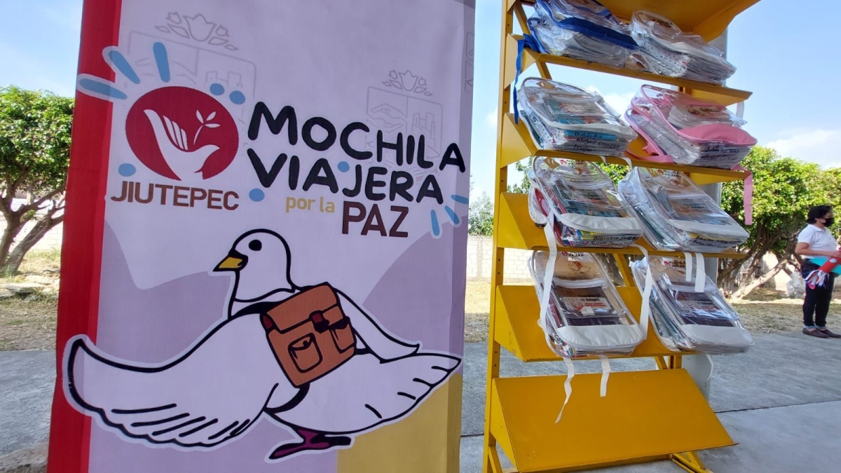 Implementa Gobierno de Jiutepec programa 'Mochila viajera por la paz'